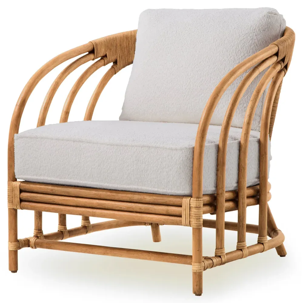 Parker Arm Chair - Cream, Rattan