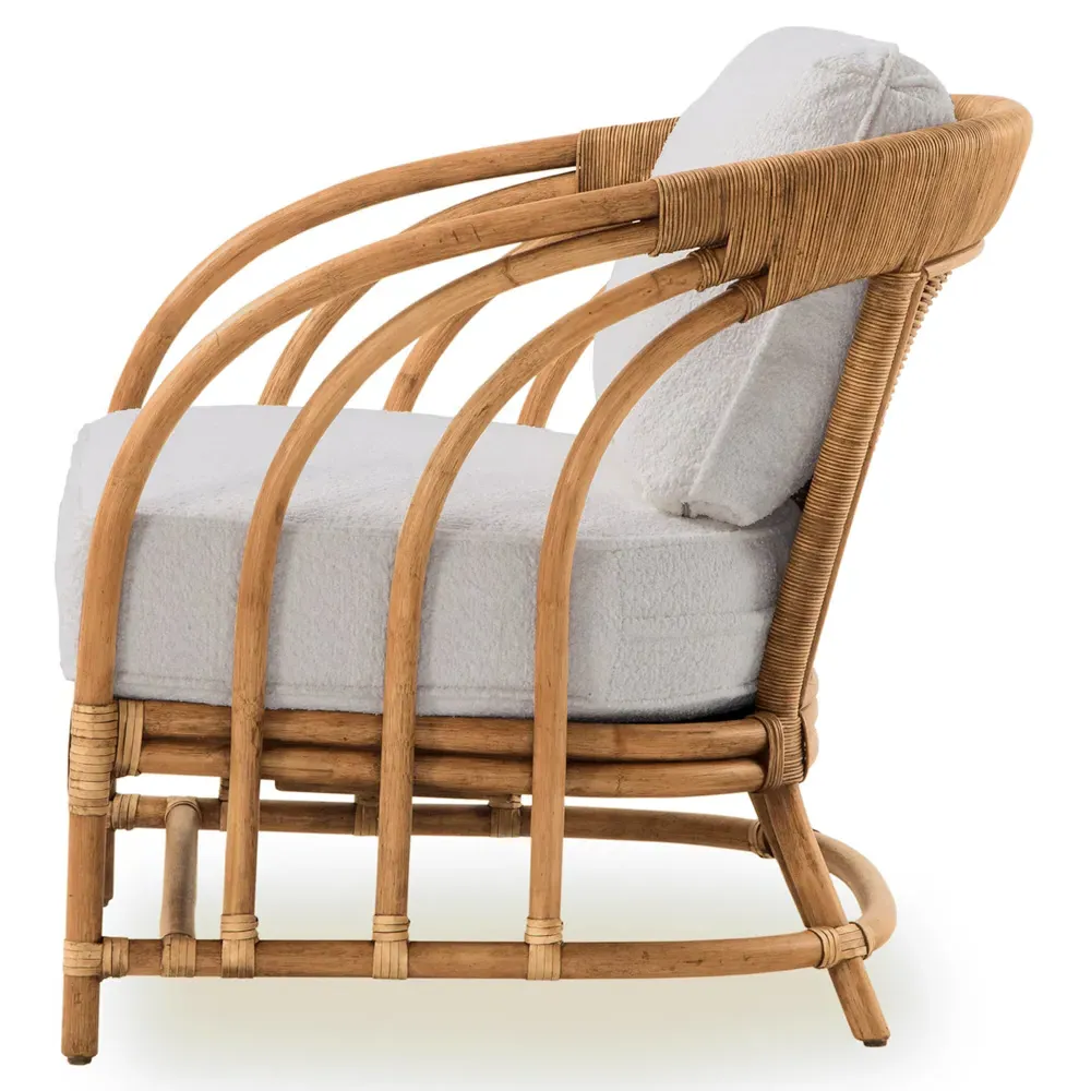 Parker Arm Chair - Cream, Rattan