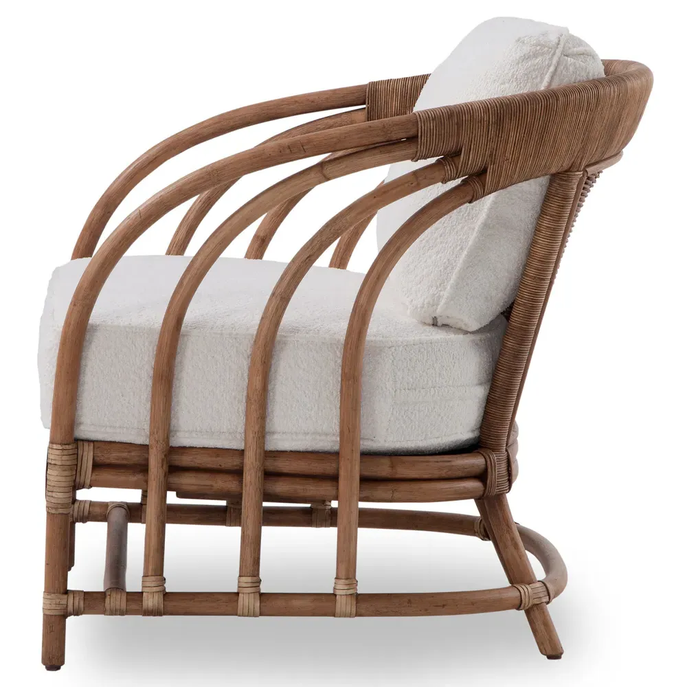 Parker Arm Chair - Cream, Rattan