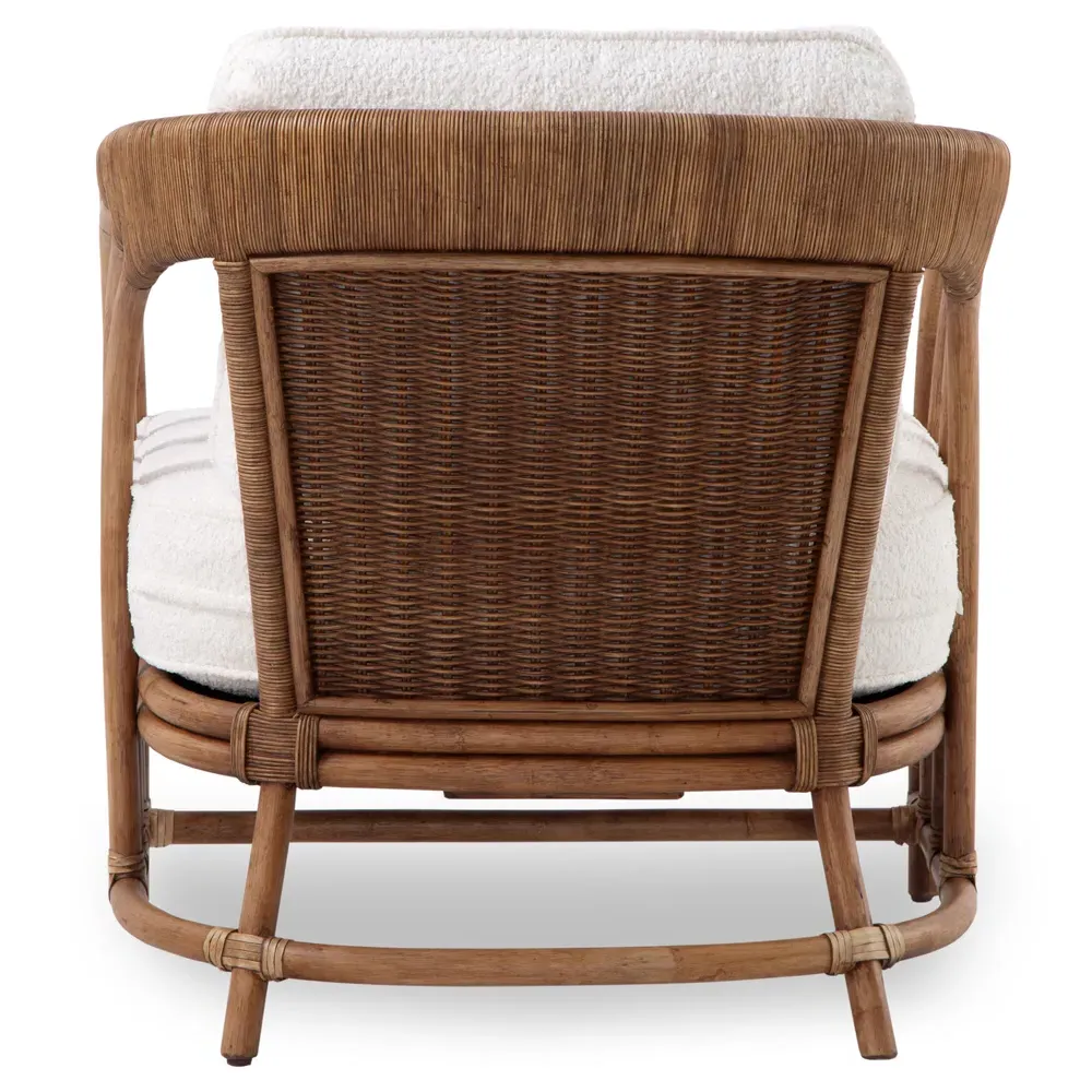 Parker Arm Chair - Cream, Rattan