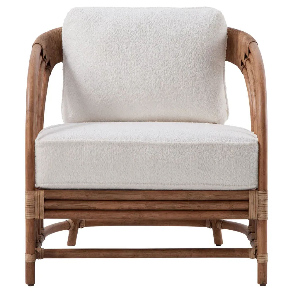 Parker Arm Chair - Cream, Rattan