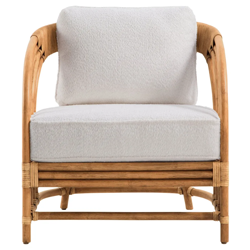 Parker Arm Chair - Cream, Rattan image