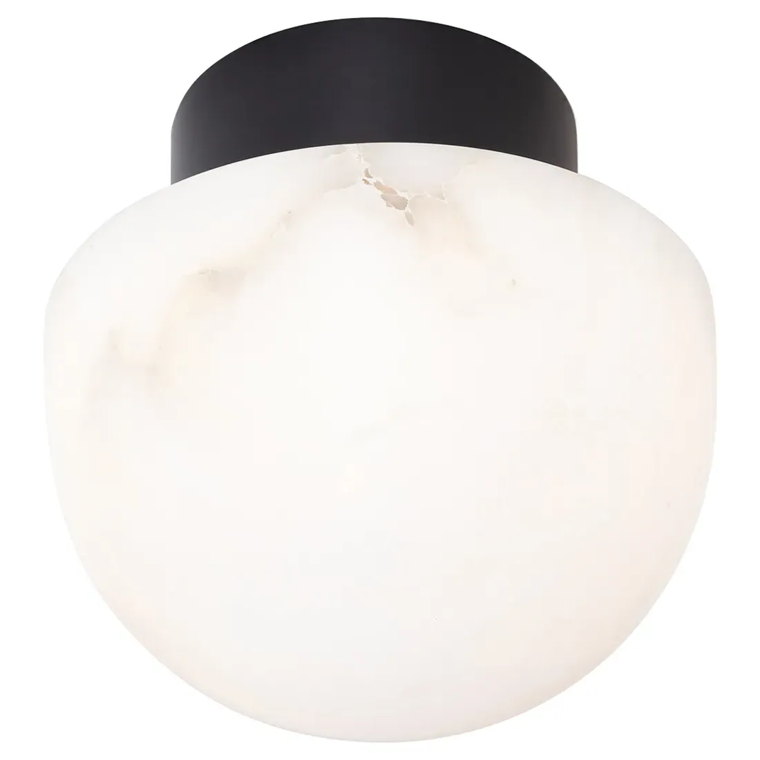 Parker Flush Mount Ceiling Light - Oil Rubbed Bronze, Alabaster