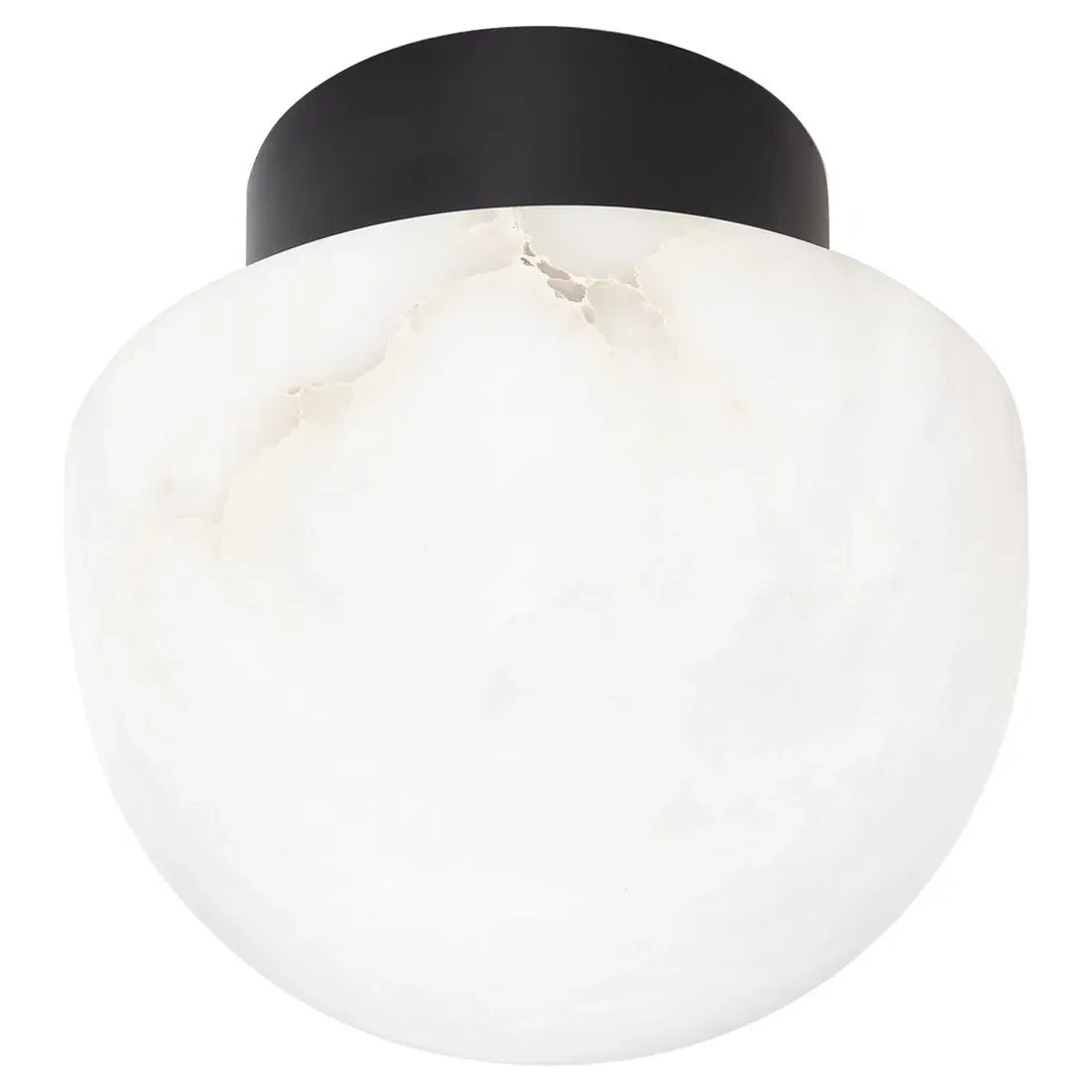Parker Flush Mount Ceiling Light - Oil Rubbed Bronze, Alabaster