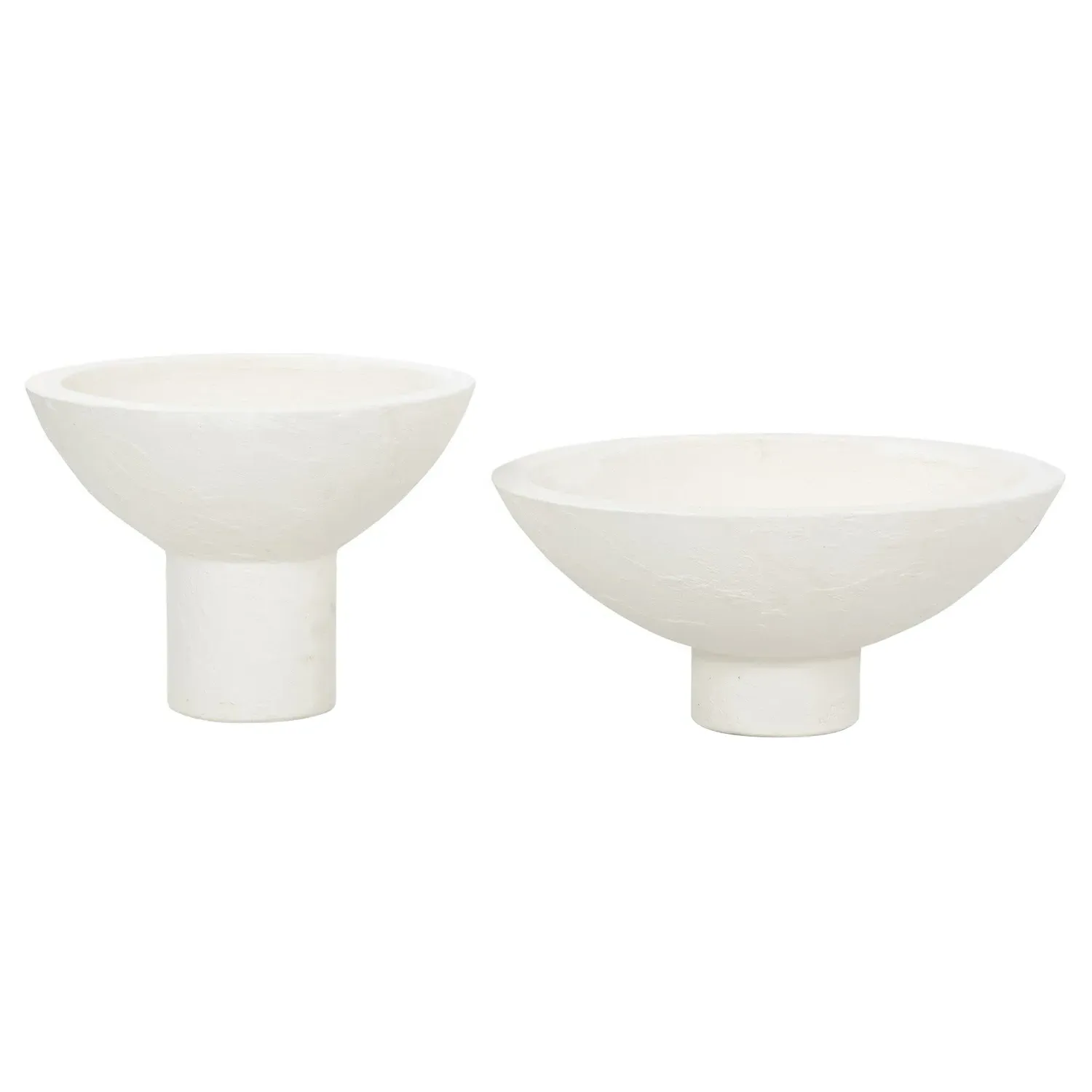 Parrey Outdoor Pot Planter Set - White, Concrete