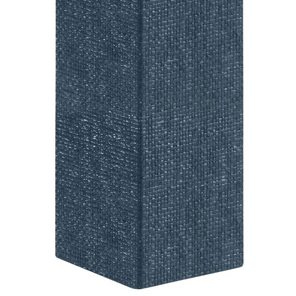 Parsons Large Console Table - Deep Navy, Grasscloth