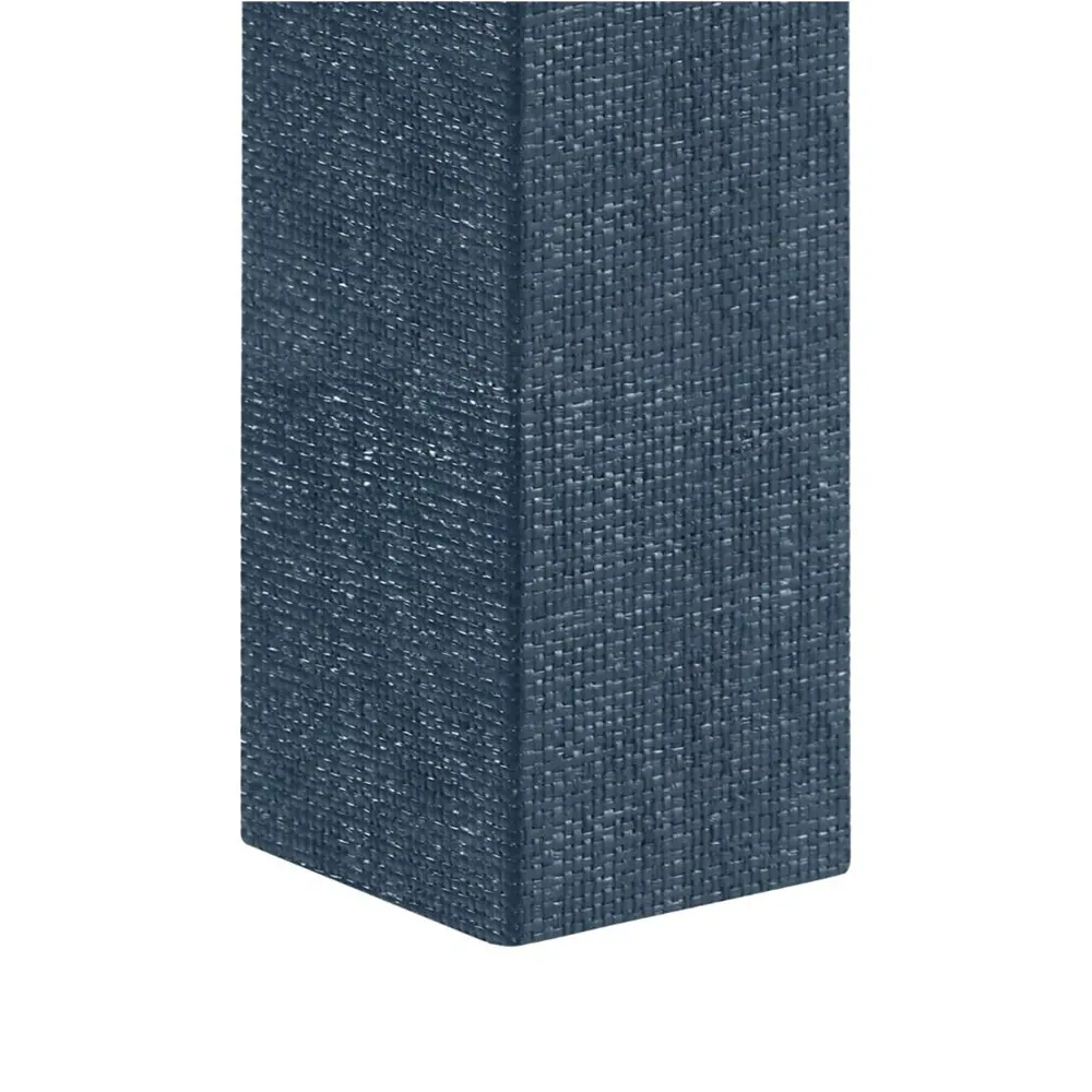 Parsons Rectangular Coffee Table - Deep Navy, Grasscloth