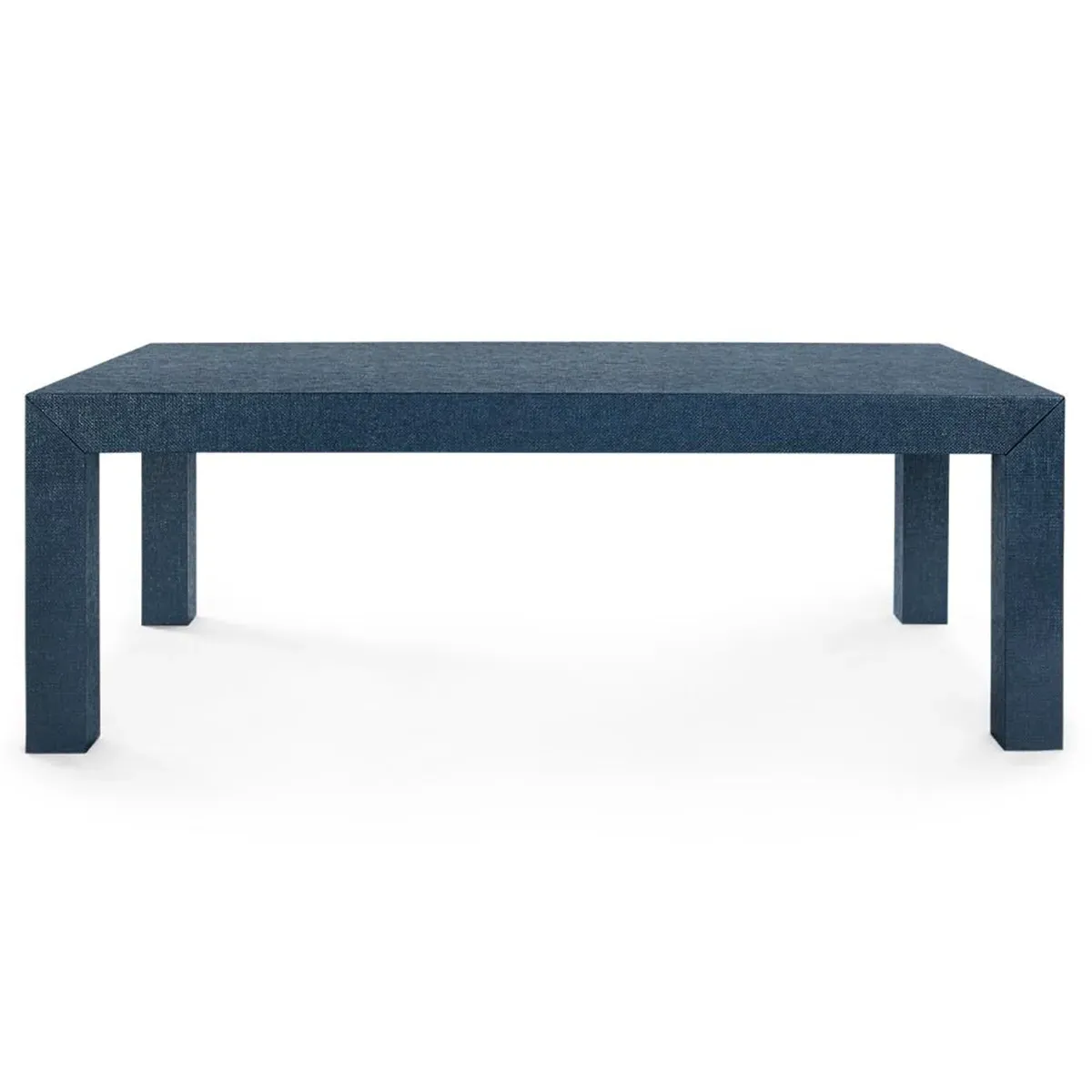 Parsons Rectangular Coffee Table - Deep Navy, Grasscloth