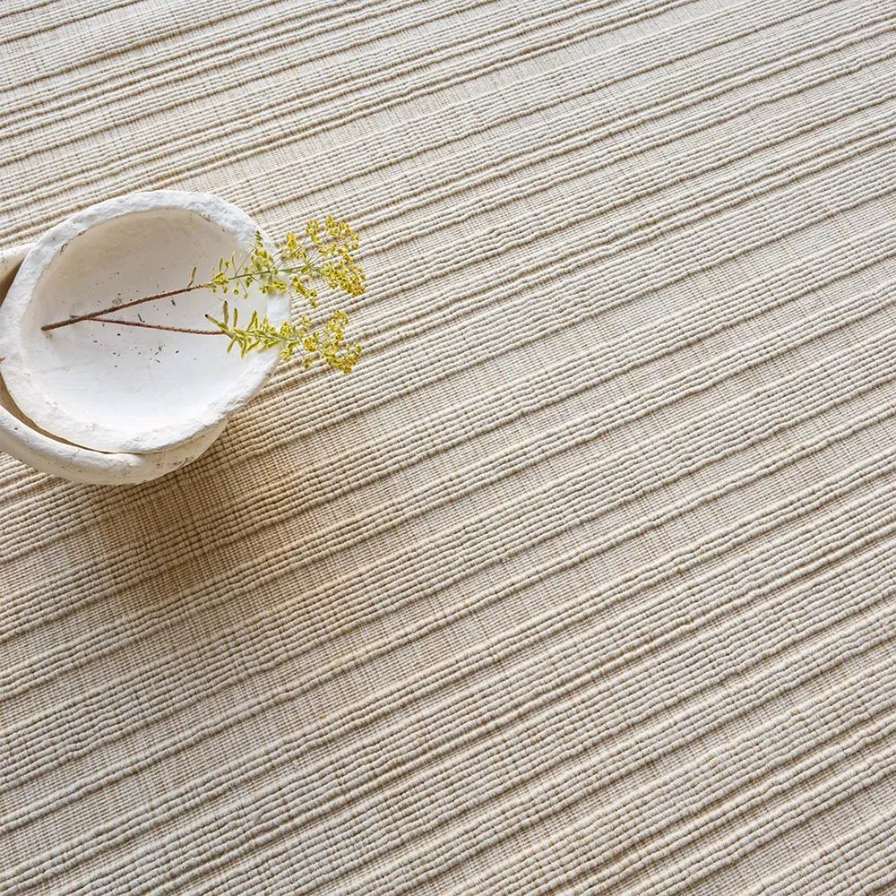 Pascal Textured Solid Rug - Cream, Jute