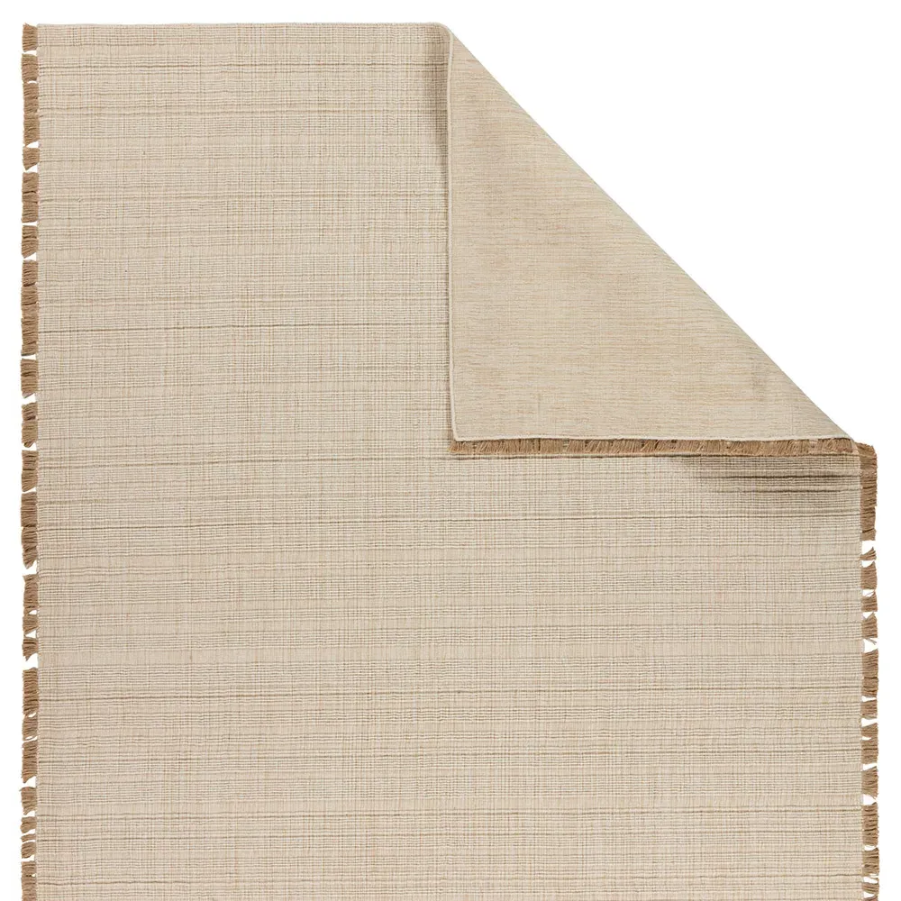 Pascal Textured Solid Rug - Cream, Jute