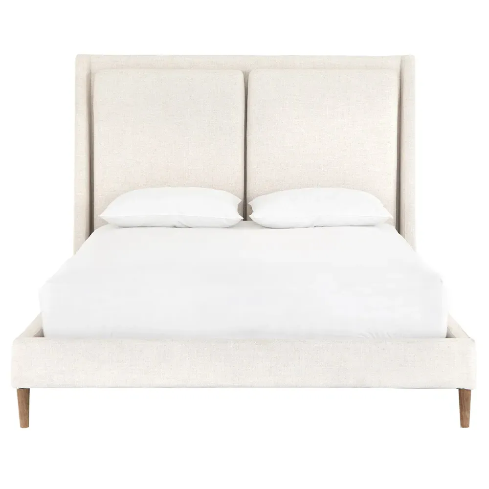 Patrice Queen Size Bed Frame - Beige, Parawood image