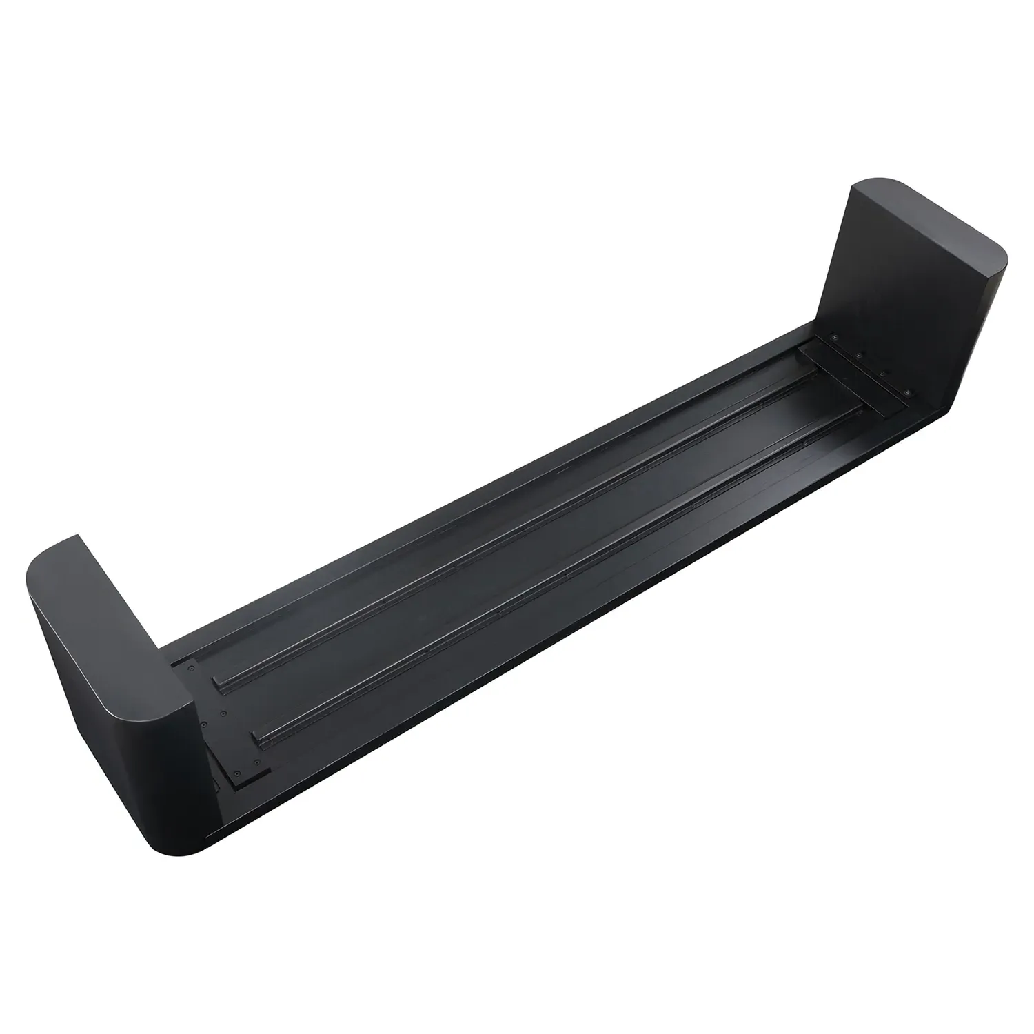 Patton Large Dining Bench - Black, Oak Wood