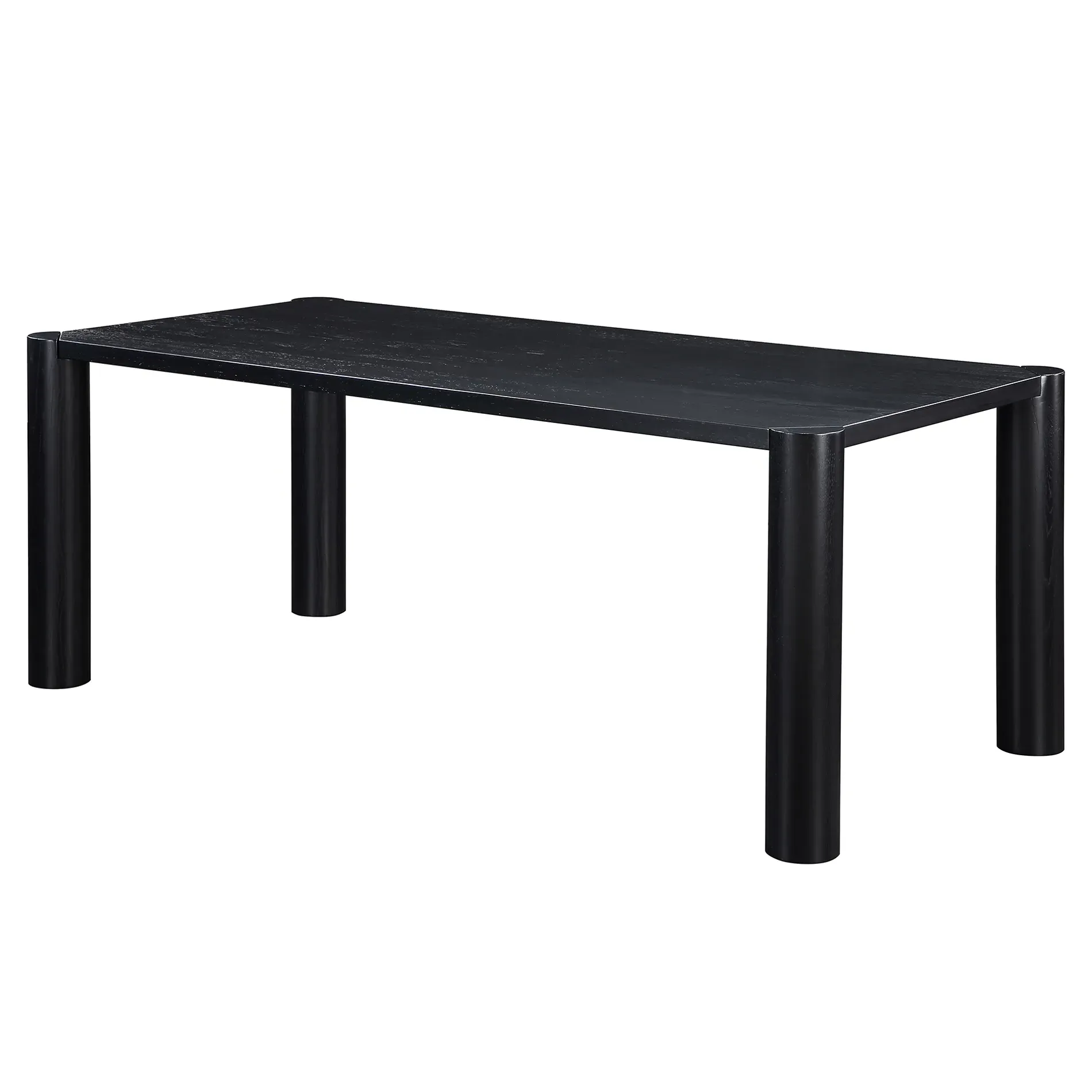 Patton Rectangular Dining Table - Black, Oak