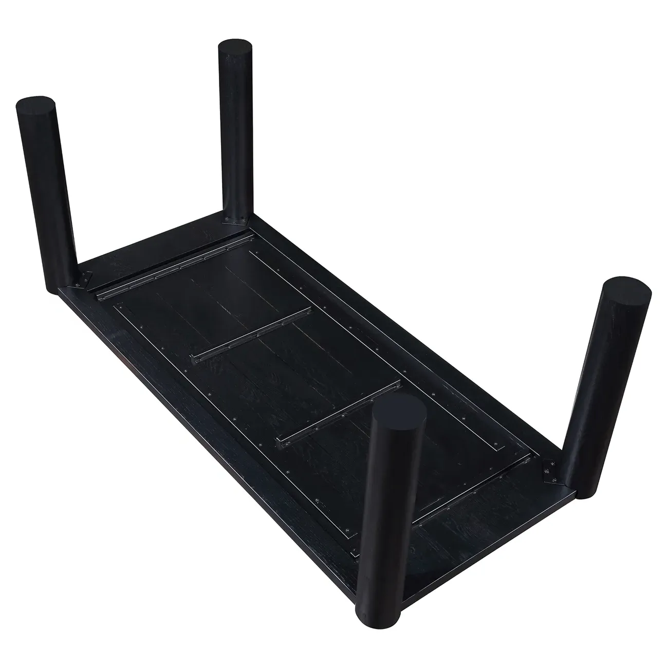 Patton Rectangular Dining Table - Black, Oak