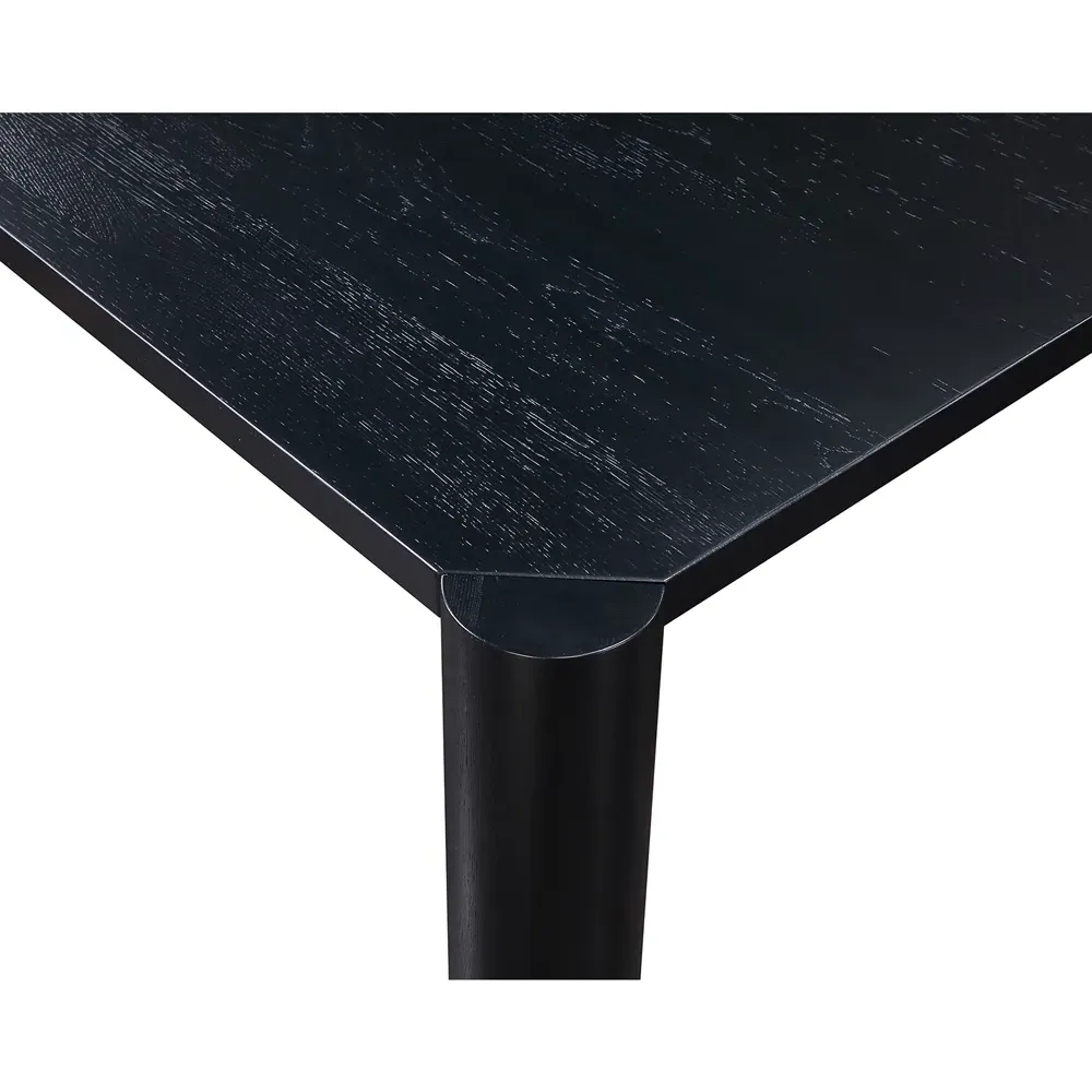 Patton Rectangular Dining Table - Black, Oak