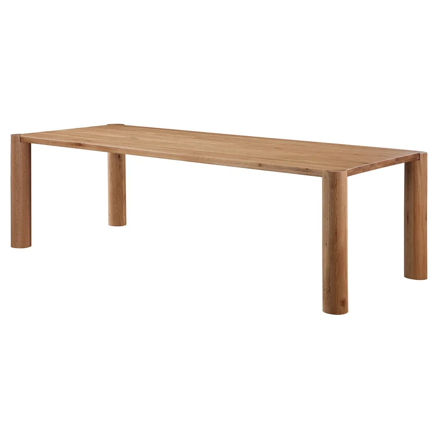 Patton Rectangular Dining Table - Natural Brown, Oak