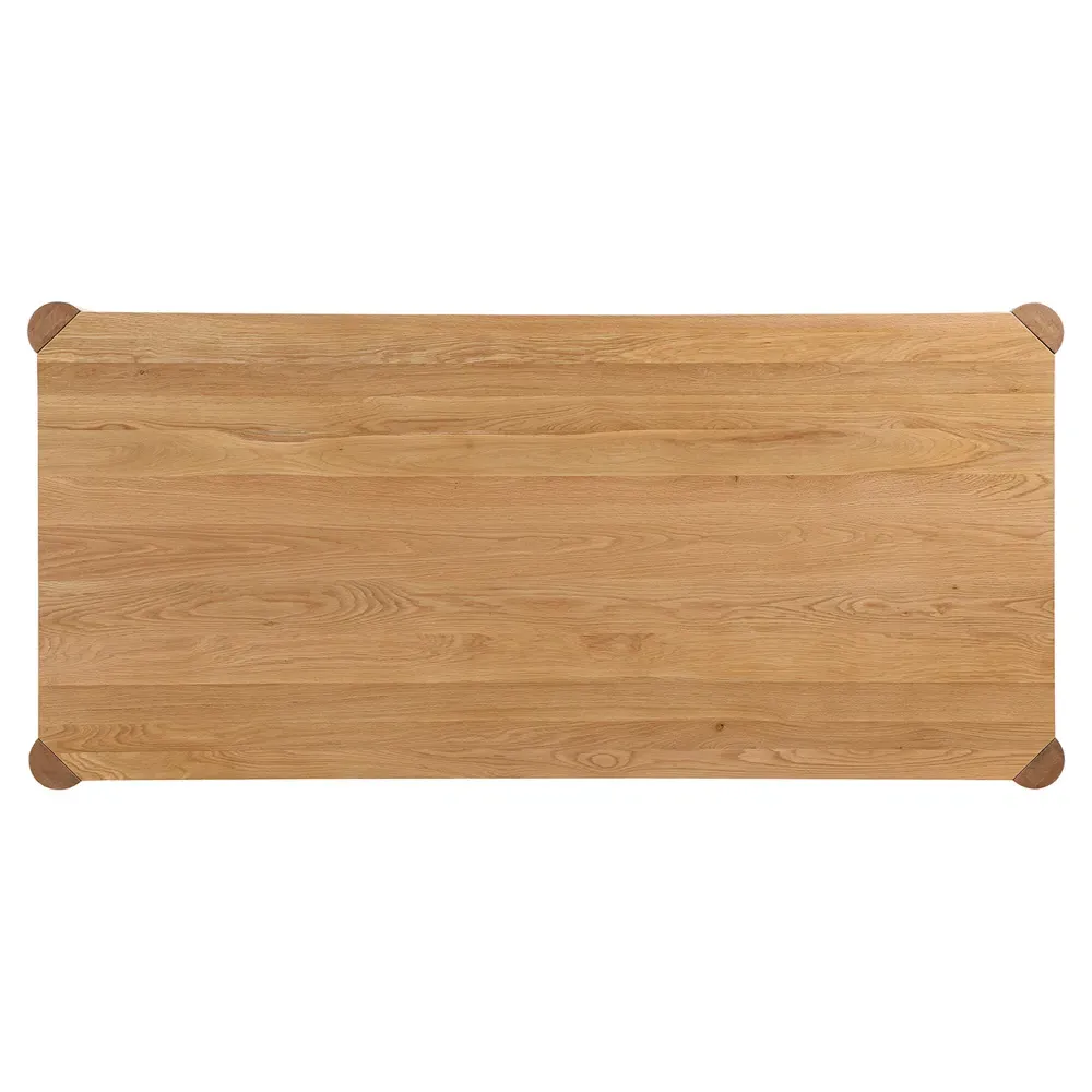 Patton Rectangular Dining Table - Natural Brown, Oak