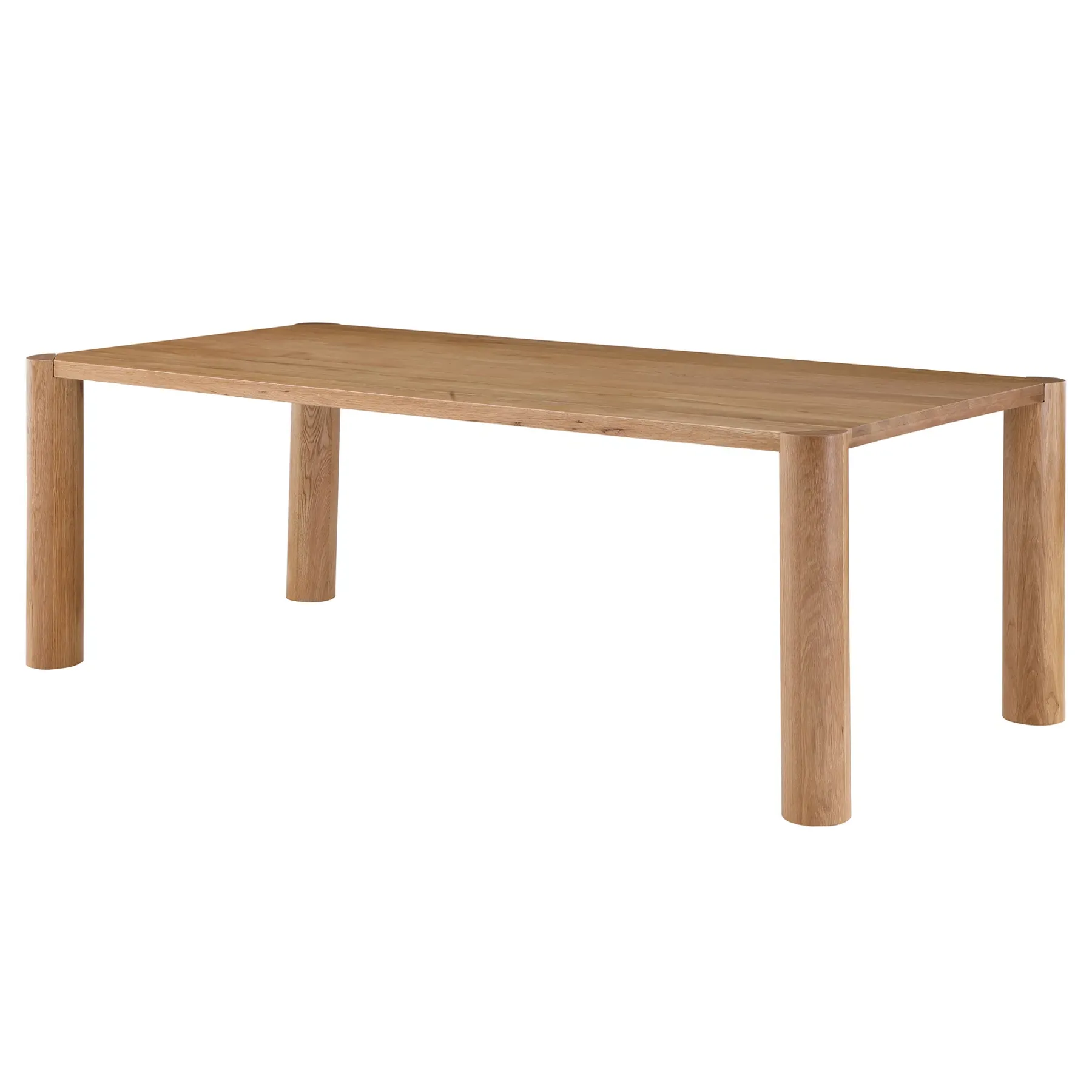 Patton Rectangular Dining Table - Natural Brown, Oak