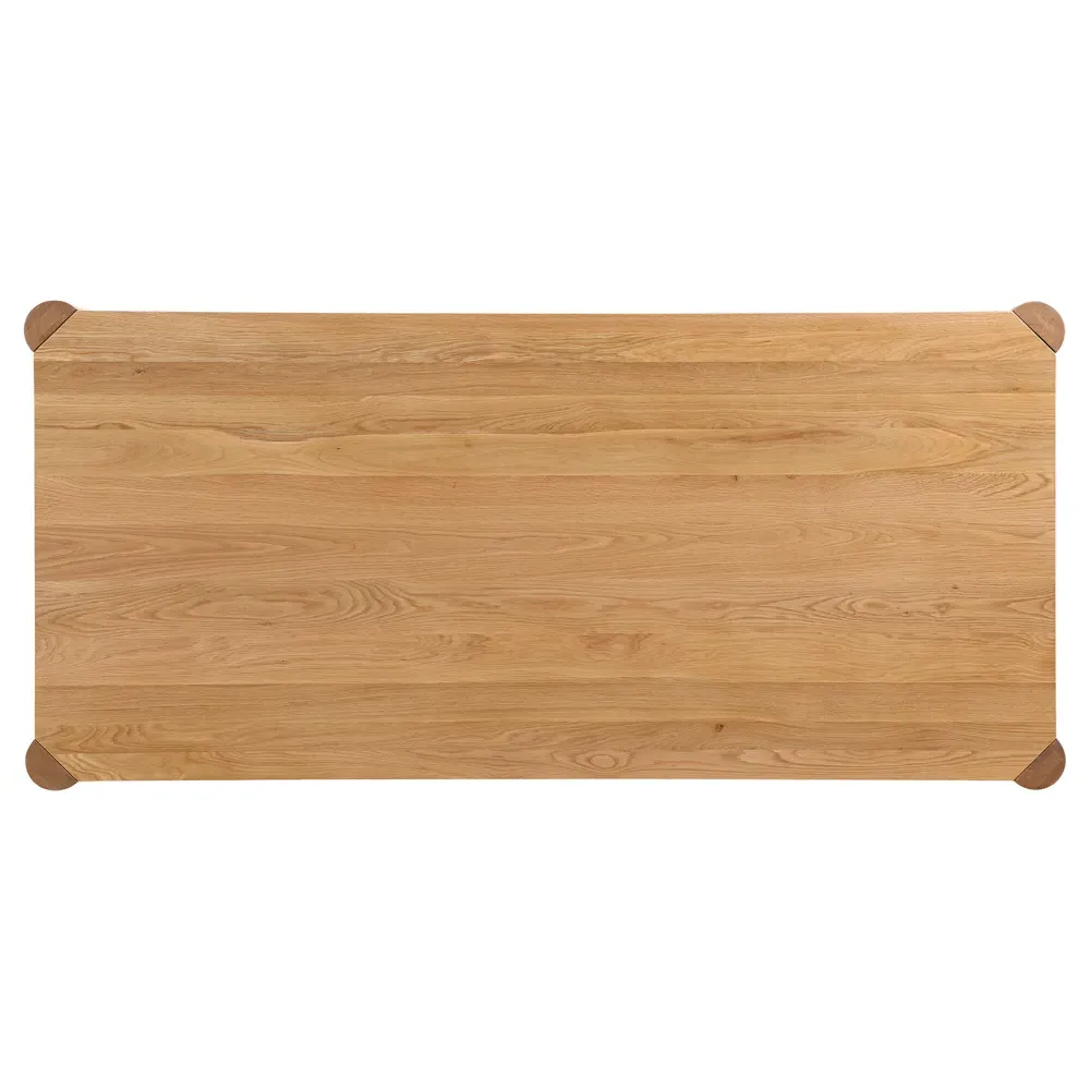 Patton Rectangular Dining Table - Natural Brown, Oak