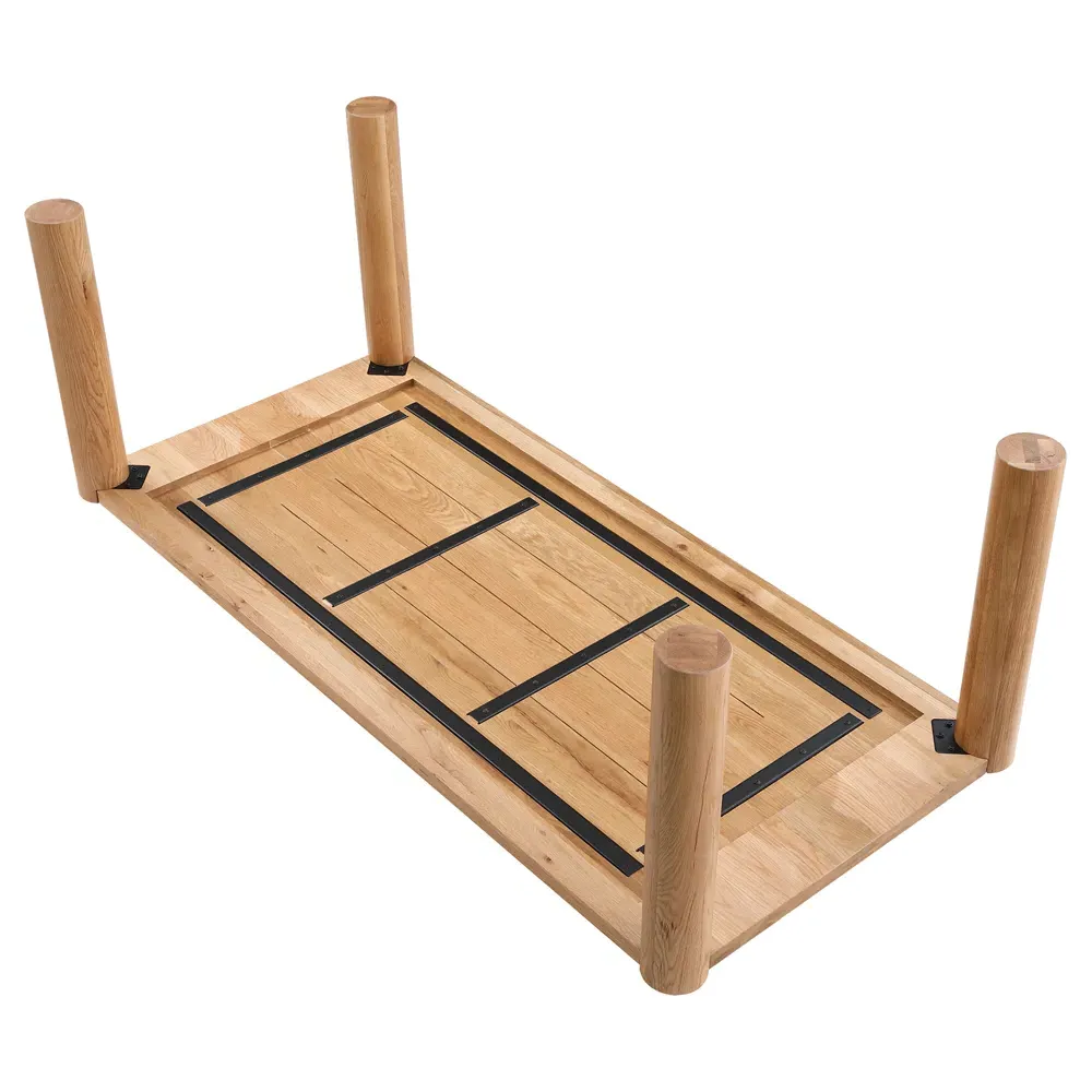 Patton Rectangular Dining Table - Natural Brown, Oak