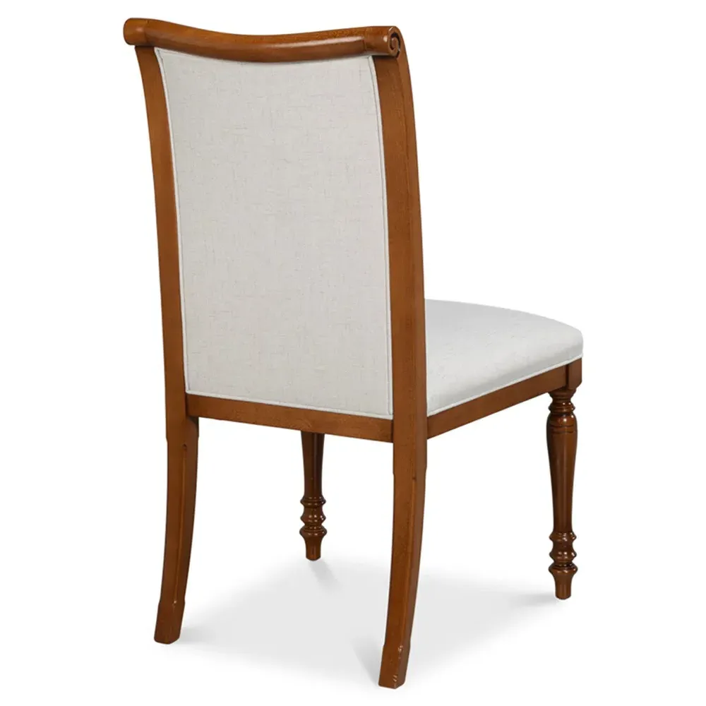 Paula Dining Chair - Cream, Linen