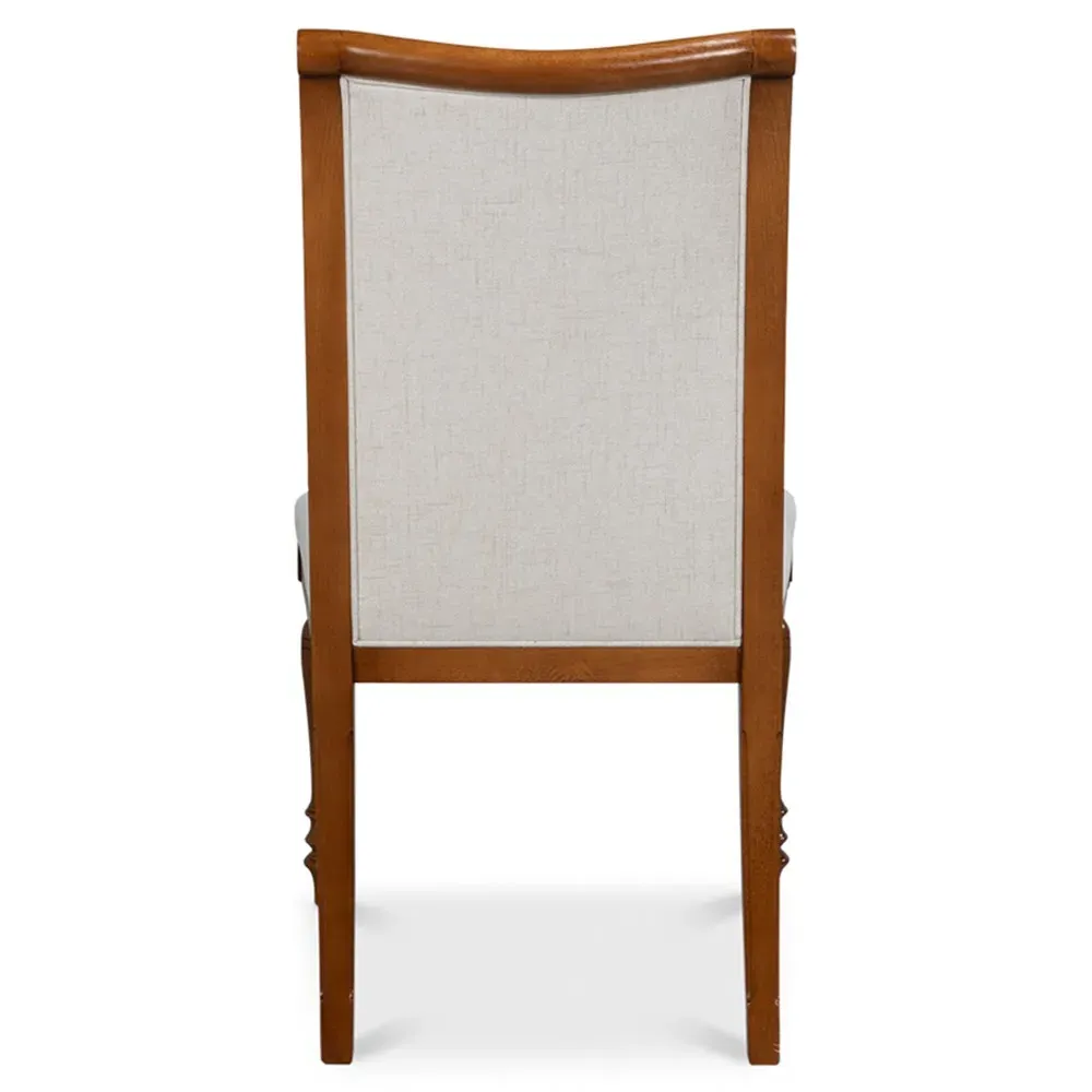 Paula Dining Chair - Cream, Linen