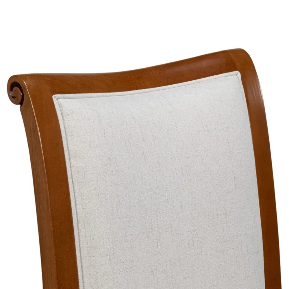 Paula Dining Chair - Cream, Linen