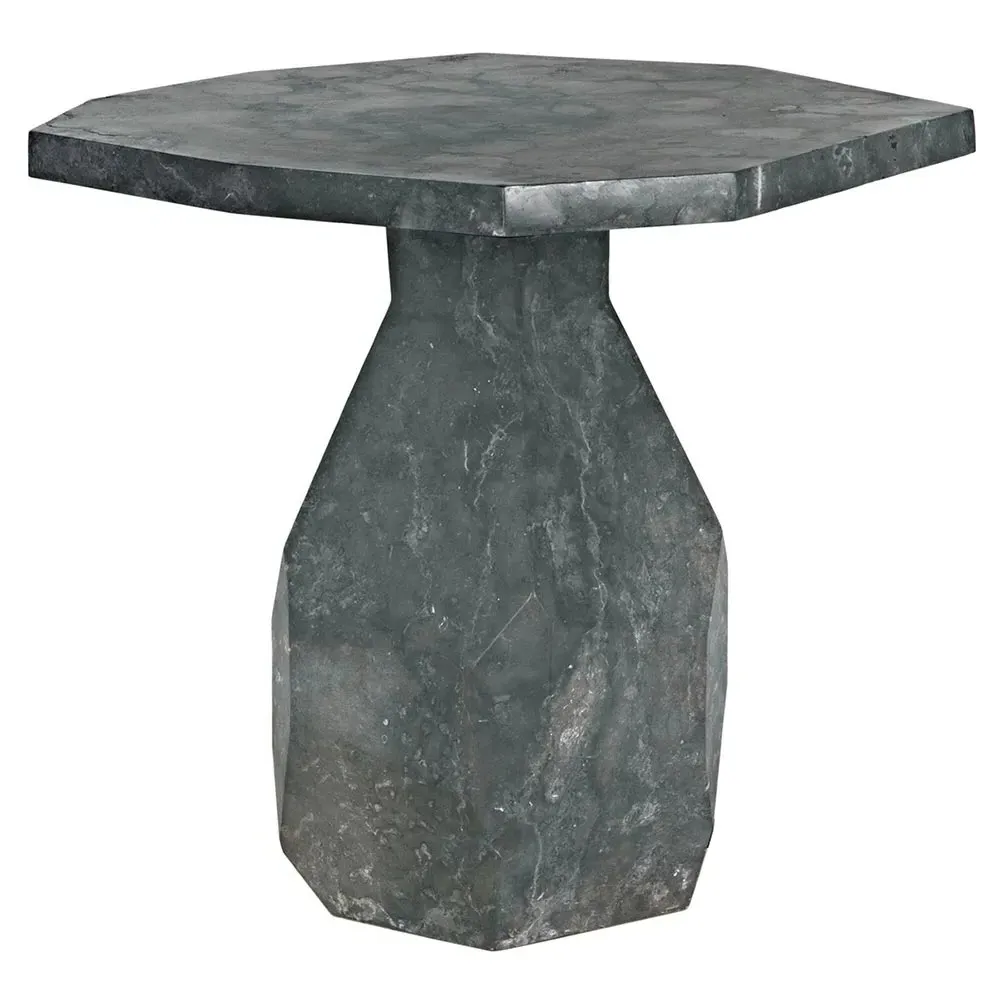 Paula Side Table - Black, Marble