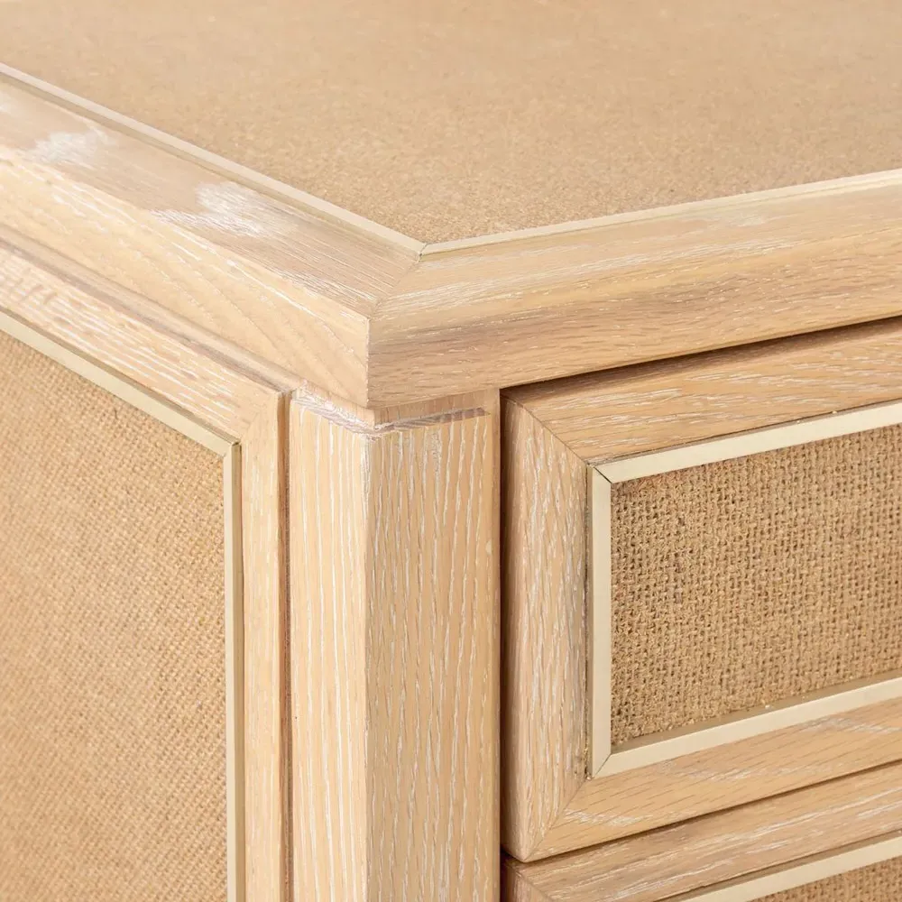 Paulina 12 Drawer Dresser - Natural, Oak