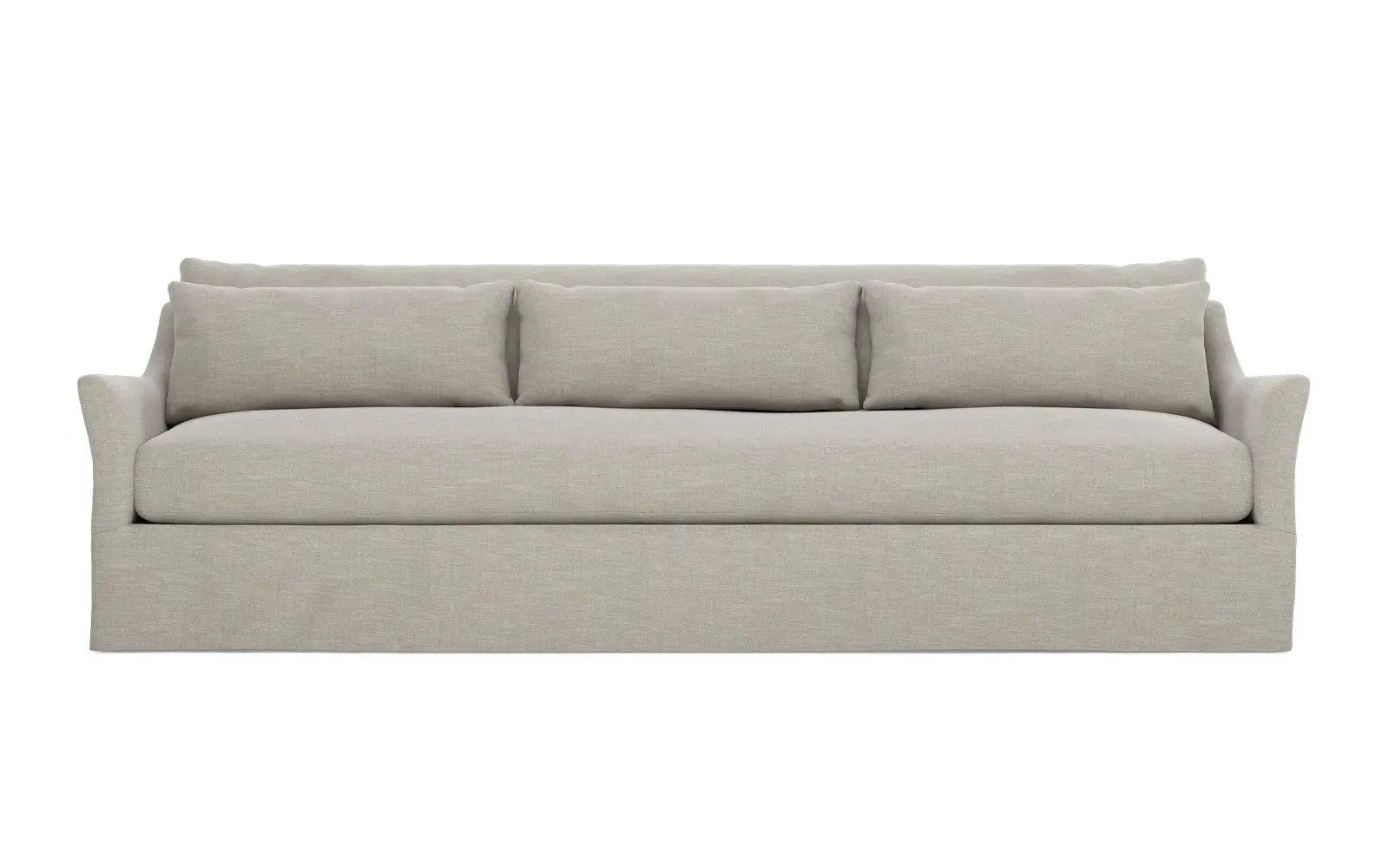 Pauline 110-Inch Slipcovered Sofa - Dove