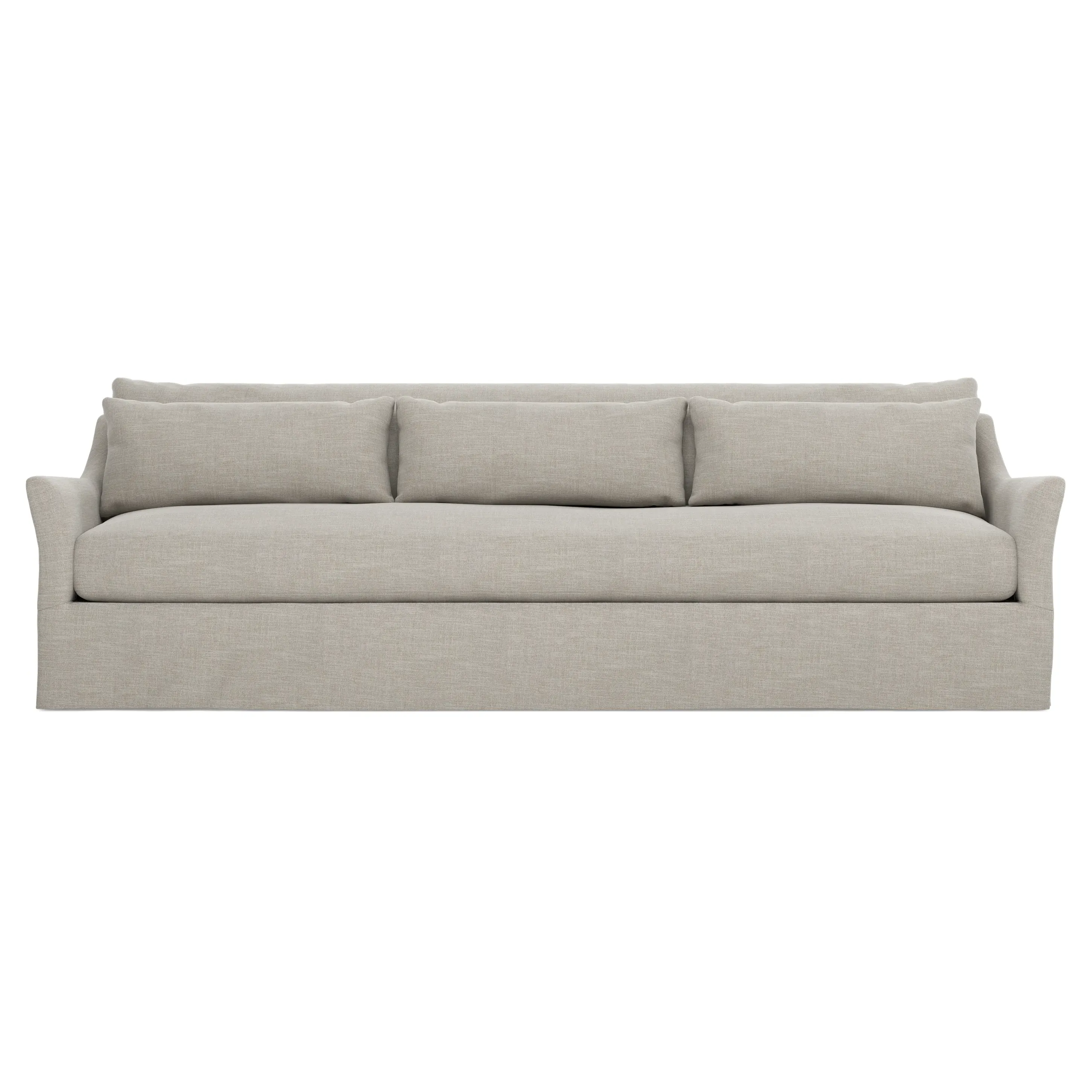 Pauline 110-Inch Slipcovered Sofa - Dove image