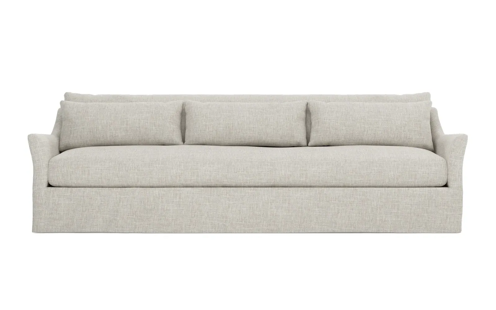 Pauline 110" Slipcovered Sofa - Fog