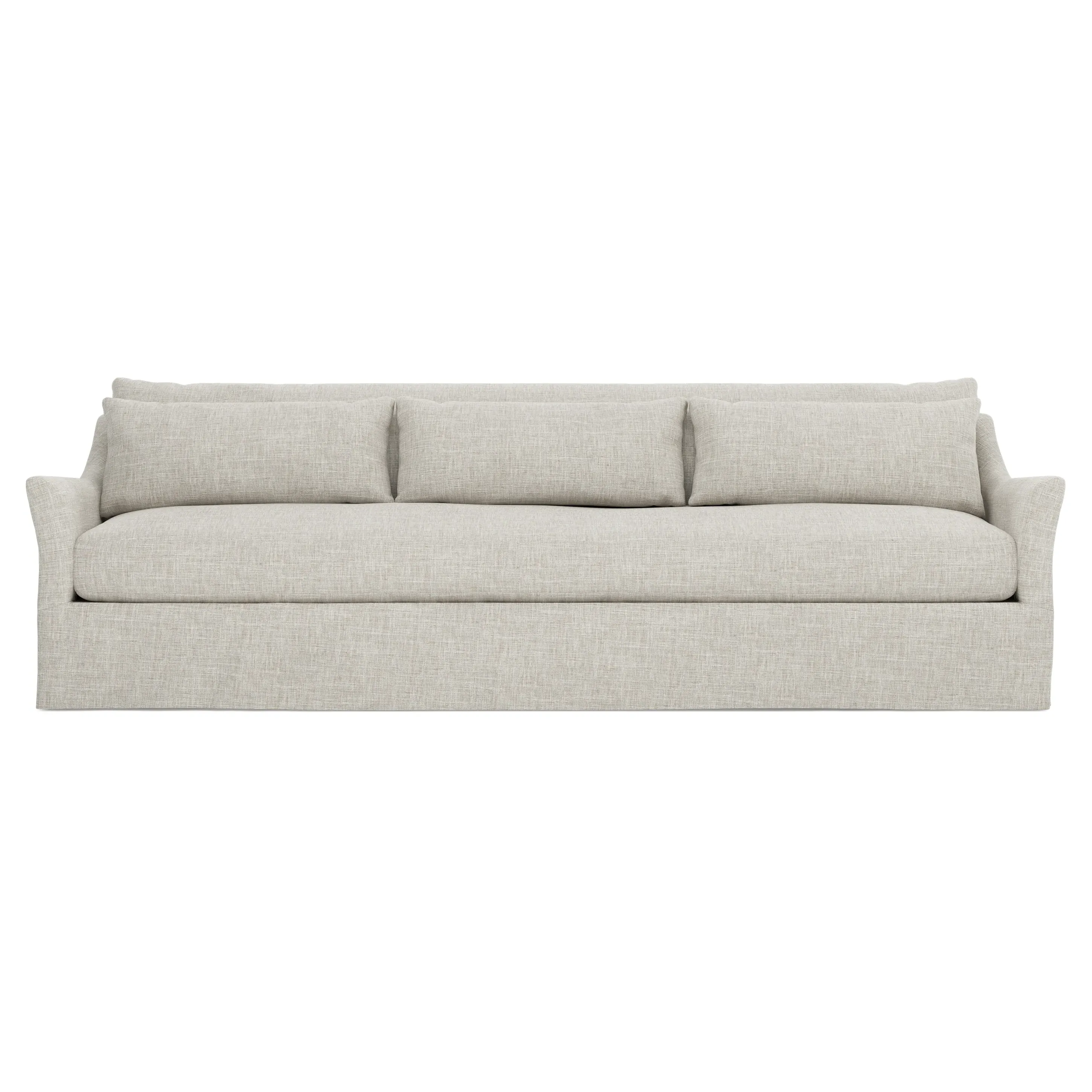 Pauline 110" Slipcovered Sofa - Fog image