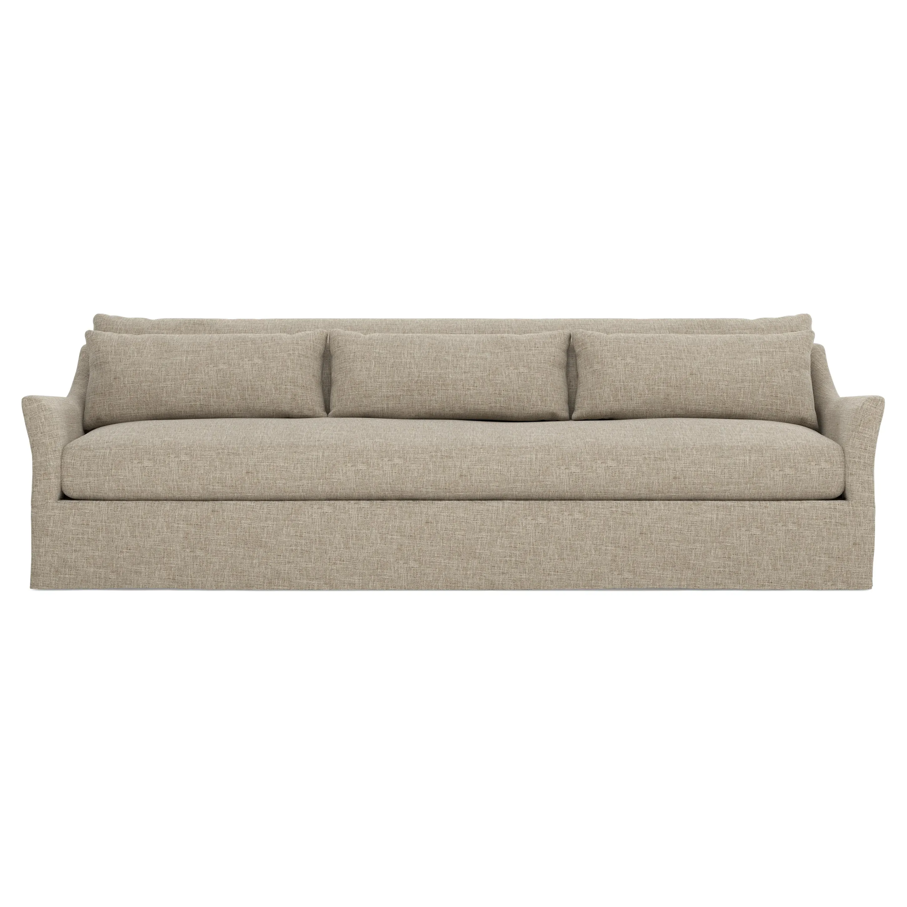 Pauline 110" Slipcovered Sofa - Sand image