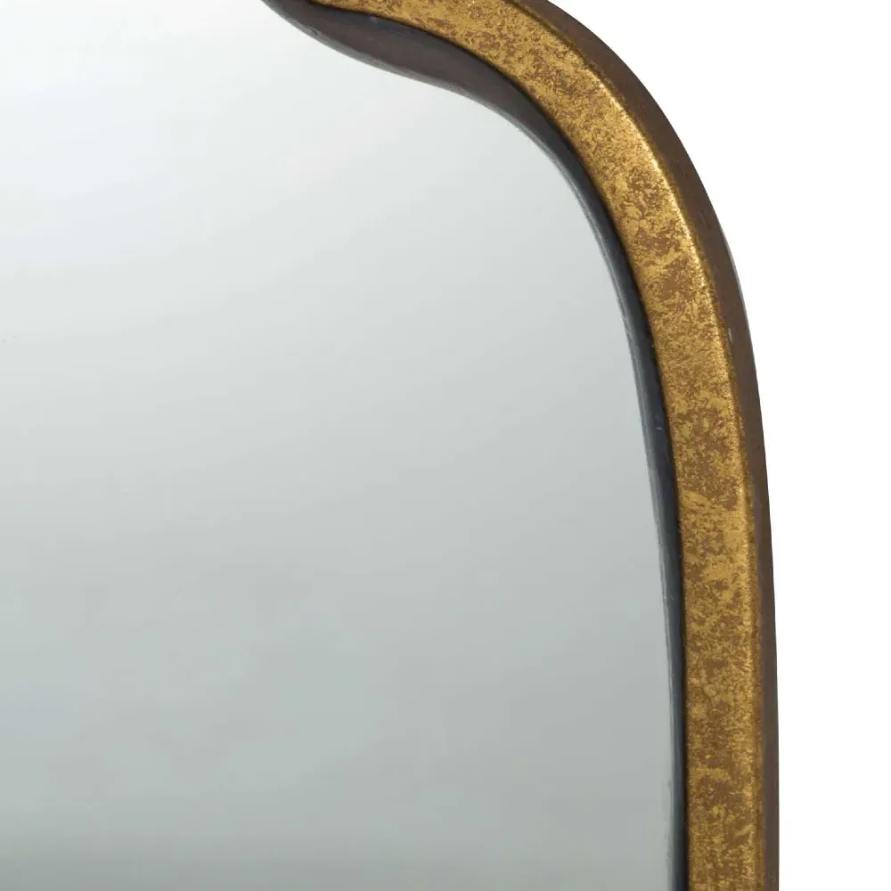 Pauline Arched Floor Mirror - Gold