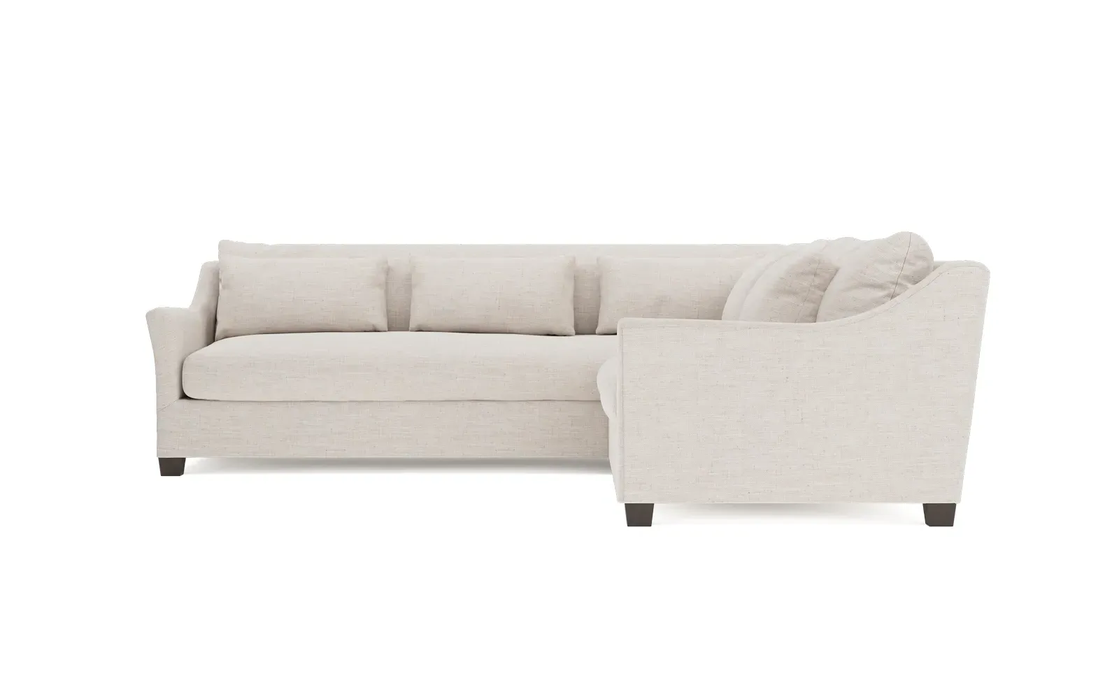 Pauline L-Shaped Corner Sectional - Heathered Cream
