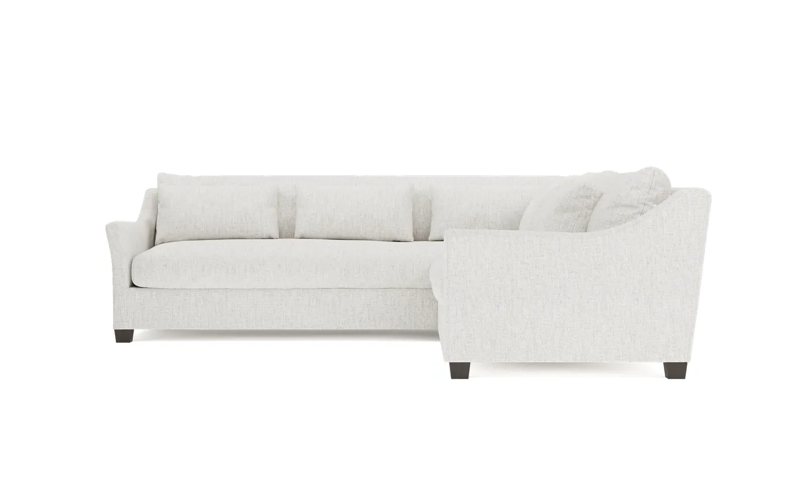 Pauline L-Shaped Corner Sectional - Heathered Ivory