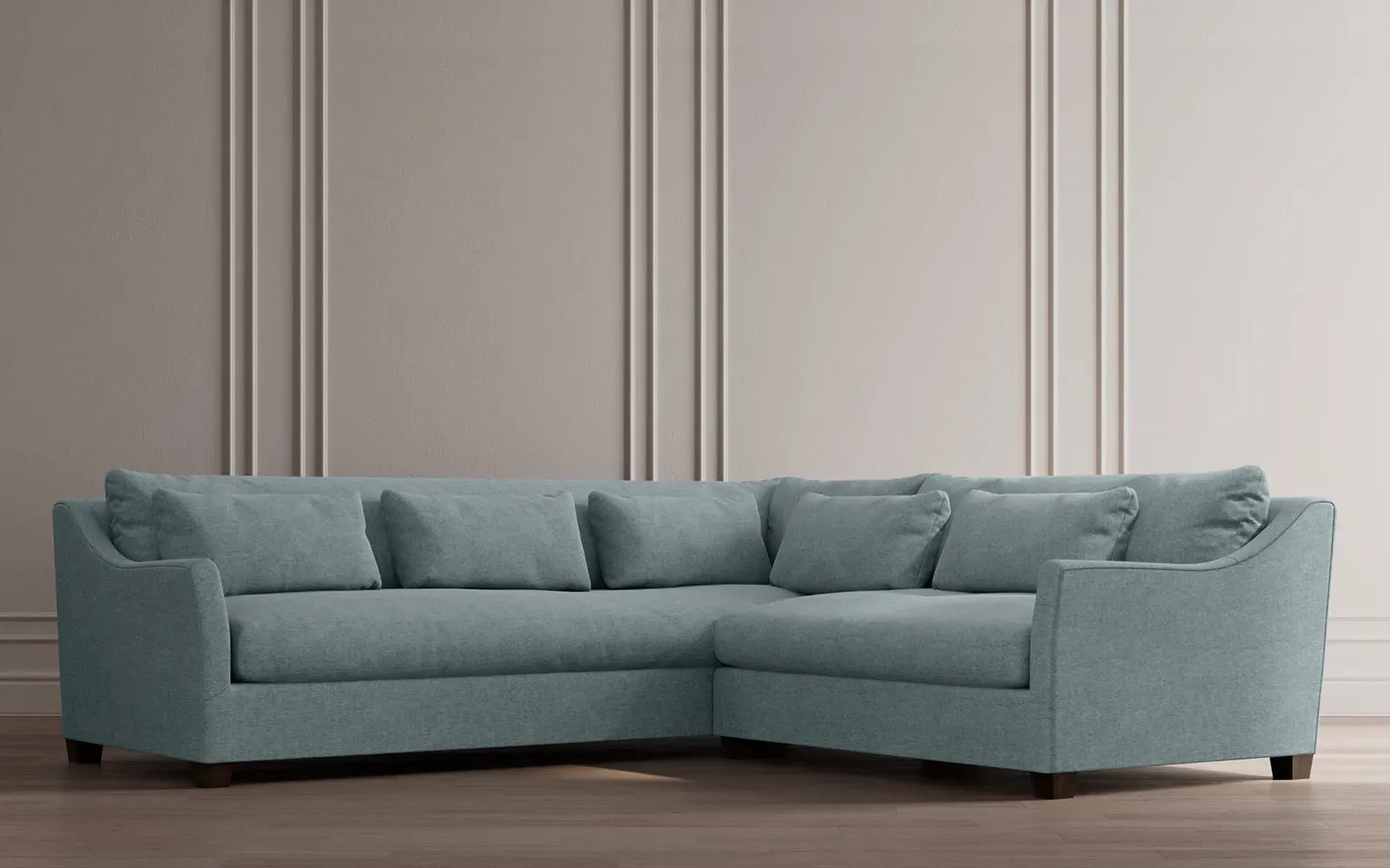 Pauline L-Shaped Corner Sectional - Pebble