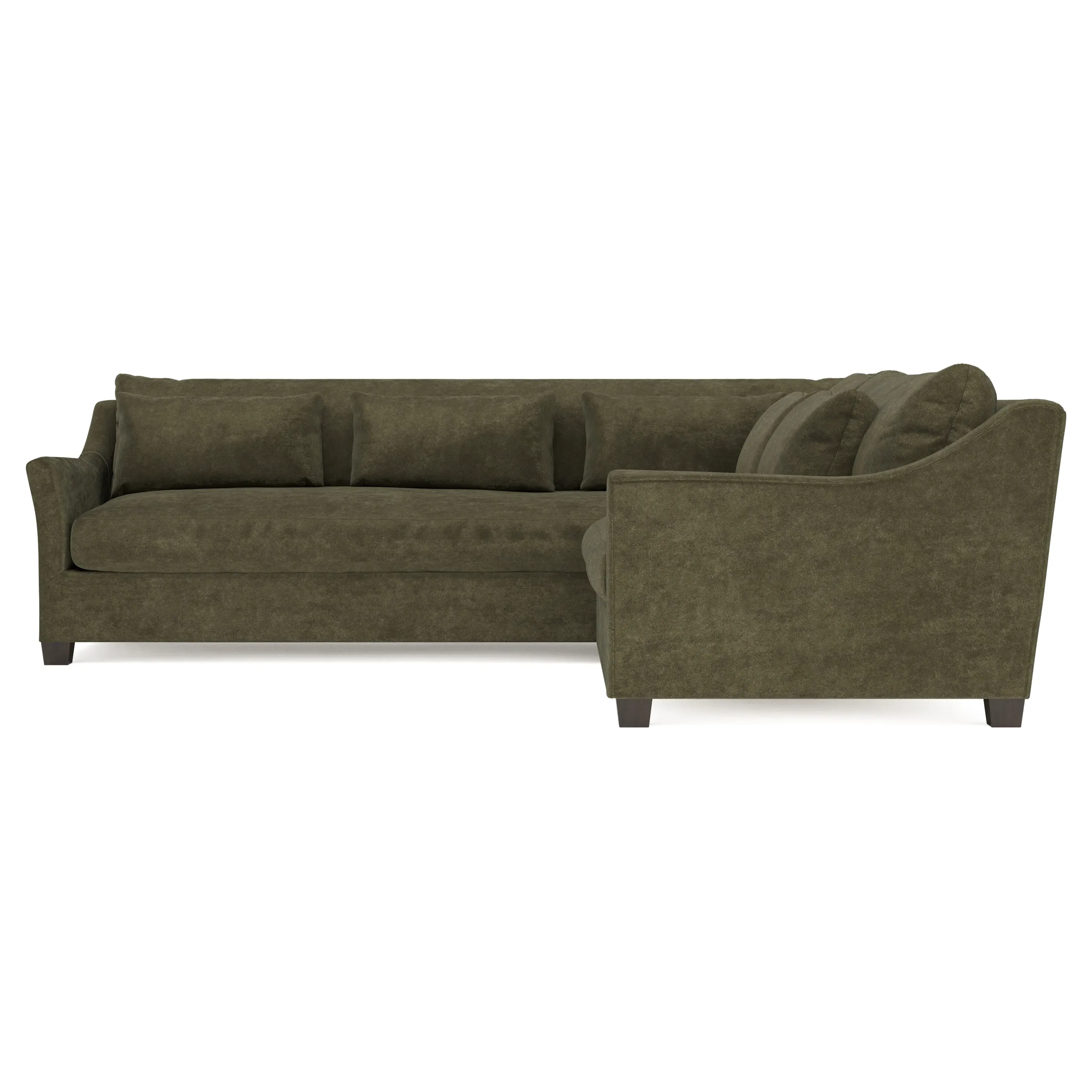 Pauline L-Shaped Corner Sectional - Tuscan Olive