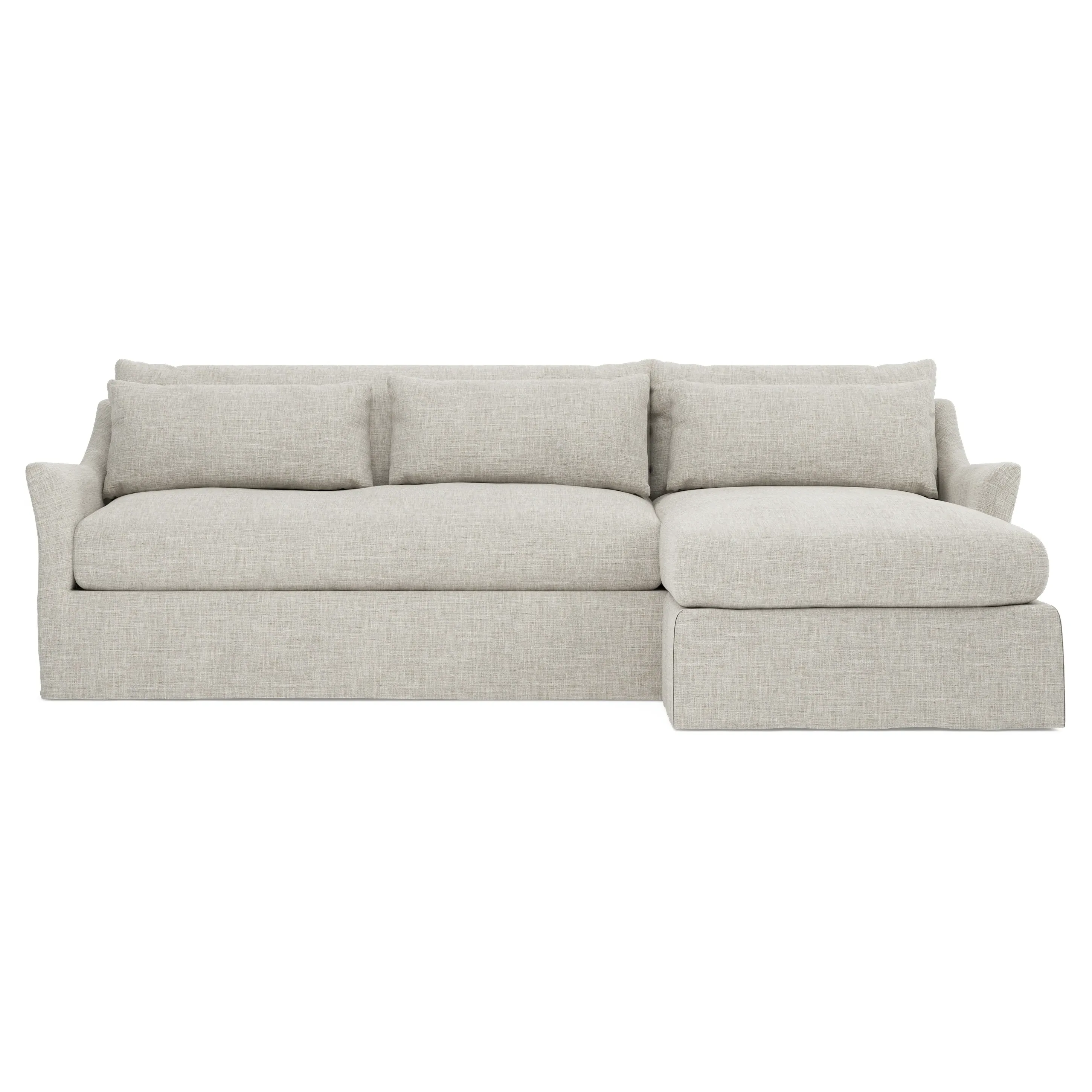Pauline Left Chaise Sectional Sofa - Fog image