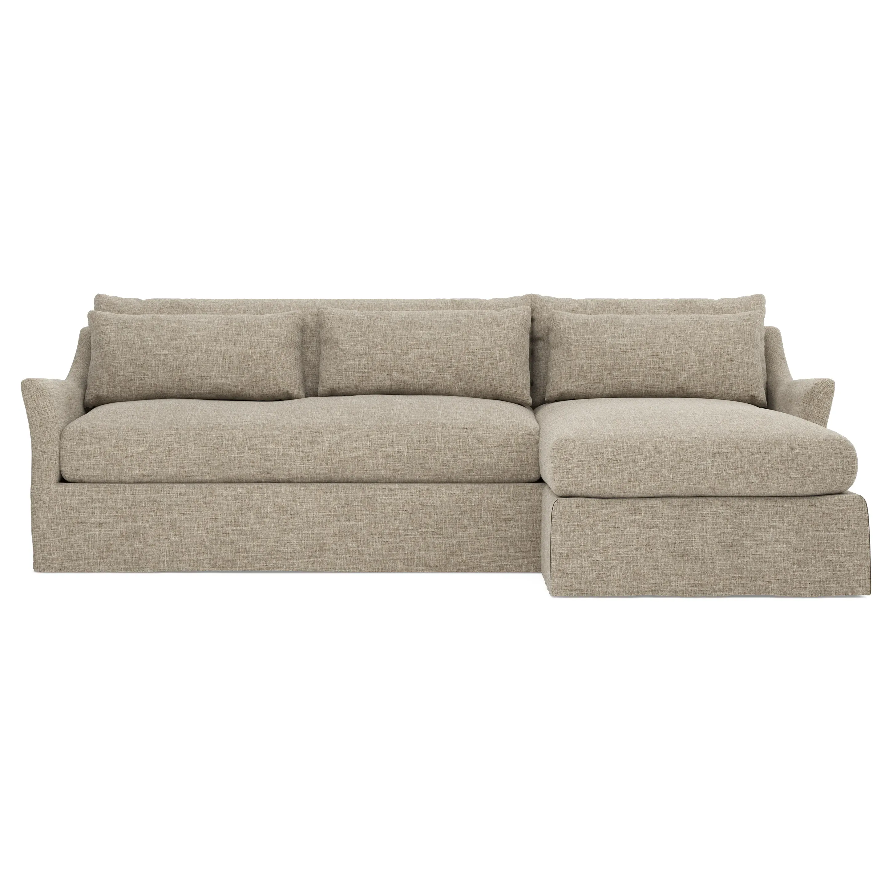 Pauline Left Chaise Sectional Sofa - Sand