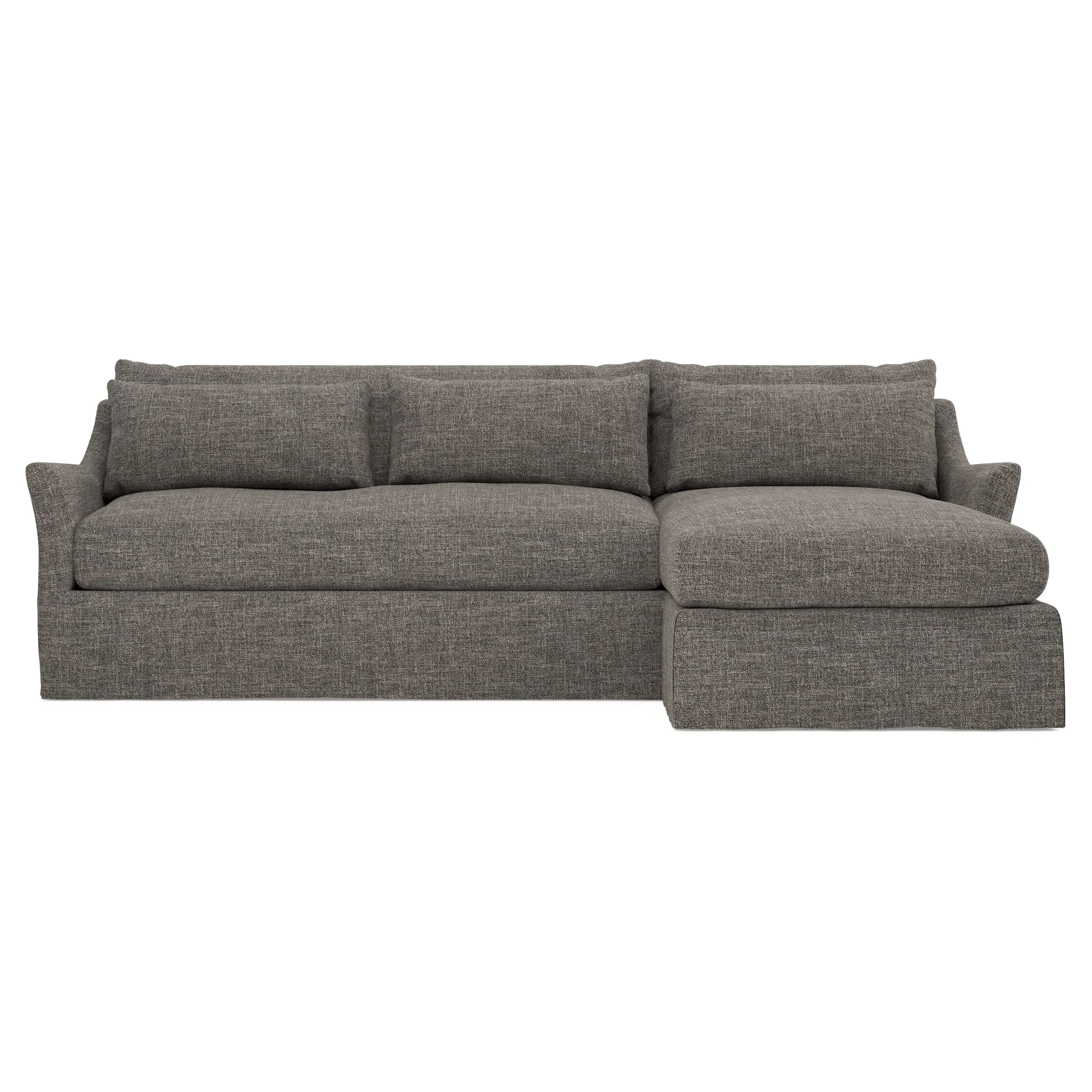 Pauline Left Chaise Sectional Sofa - Truffle