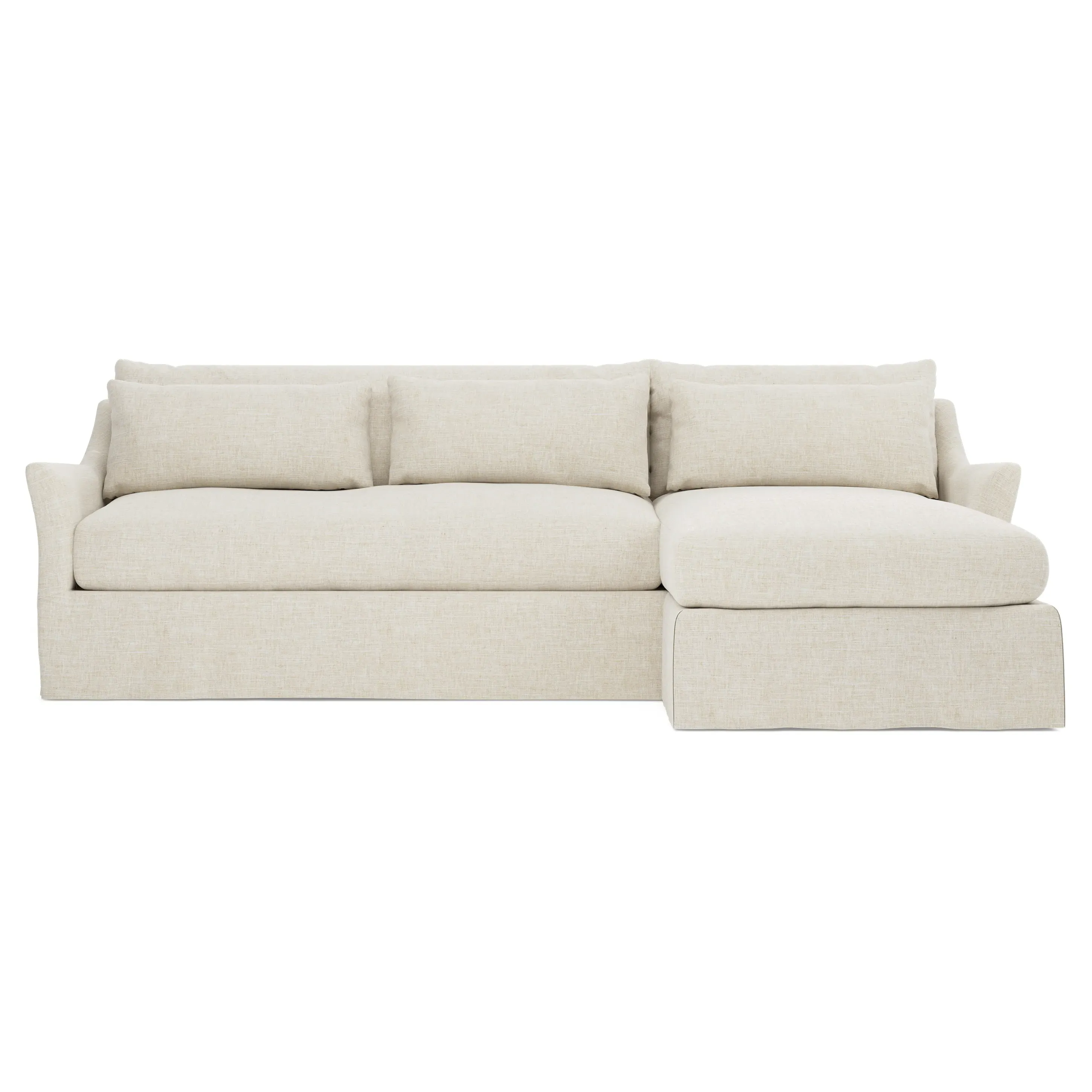 Pauline Left Chaise Sectional Sofa - Vanilla