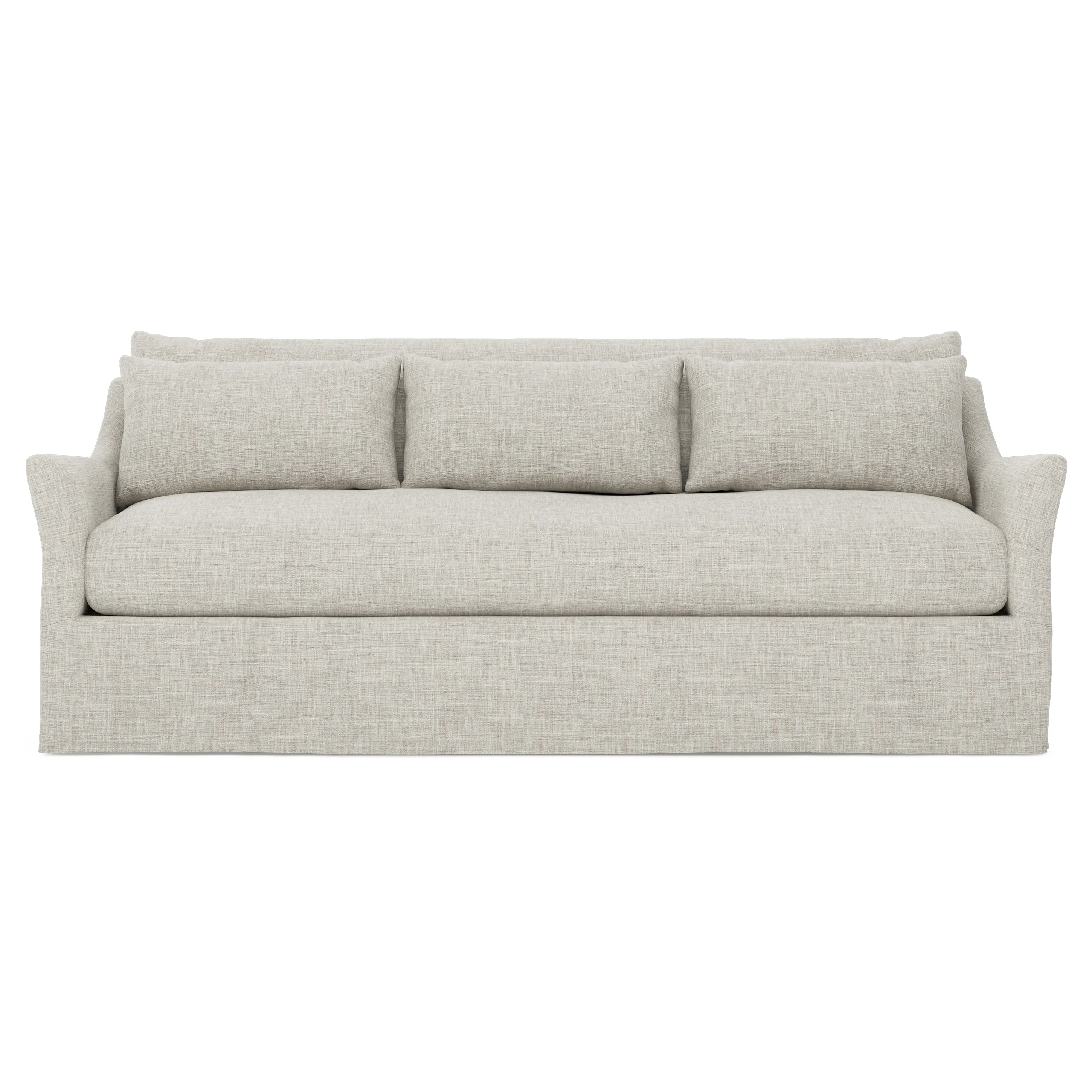 Pauline Slipcovered Sofa - Fog image