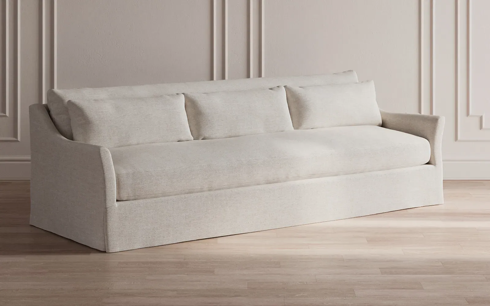 Pauline Slipcovered Sofa - Pearl