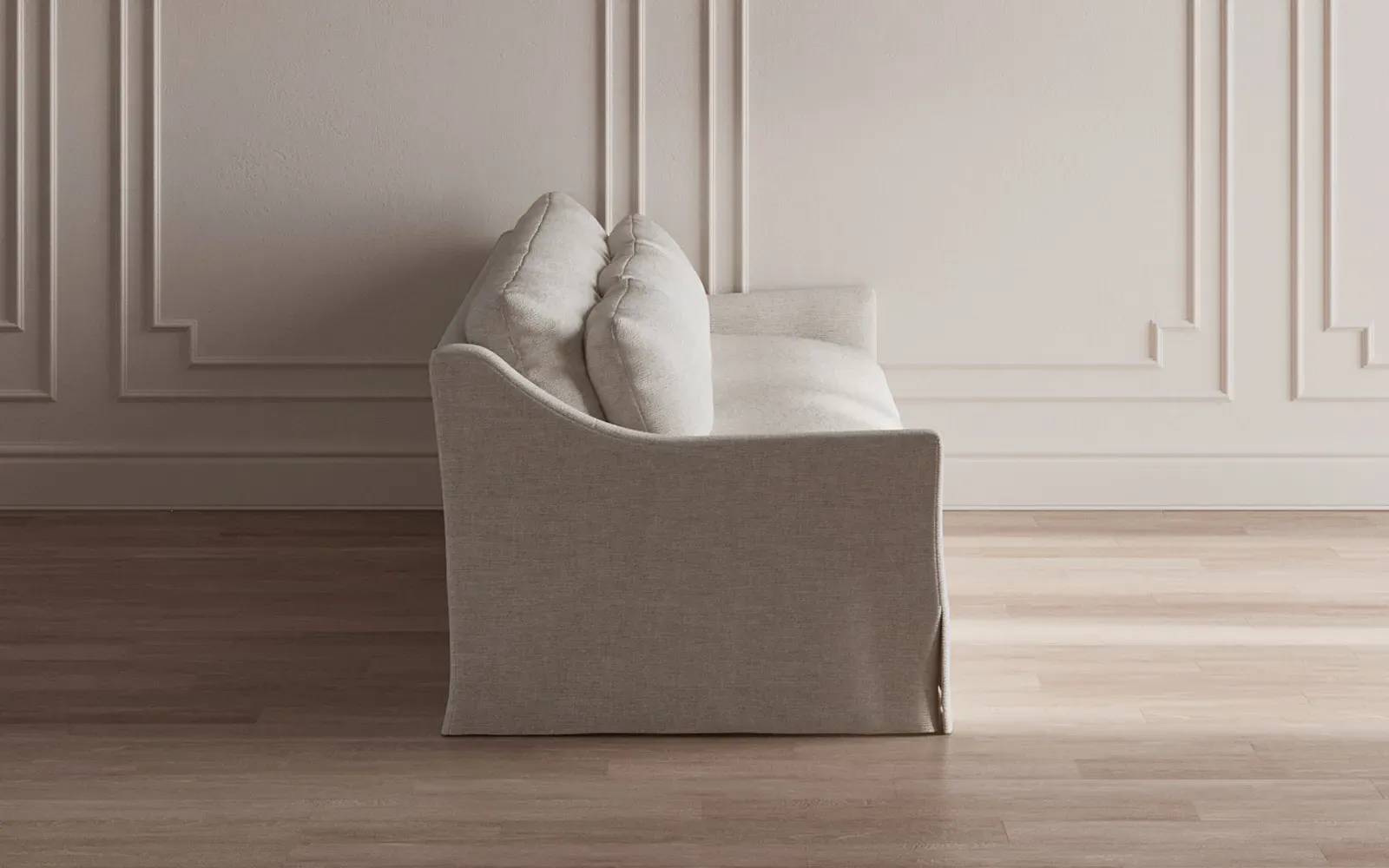 Pauline Slipcovered Sofa - Truffle