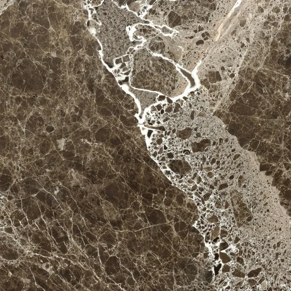 Pavlo Round Bistro Table - Brown, Marble