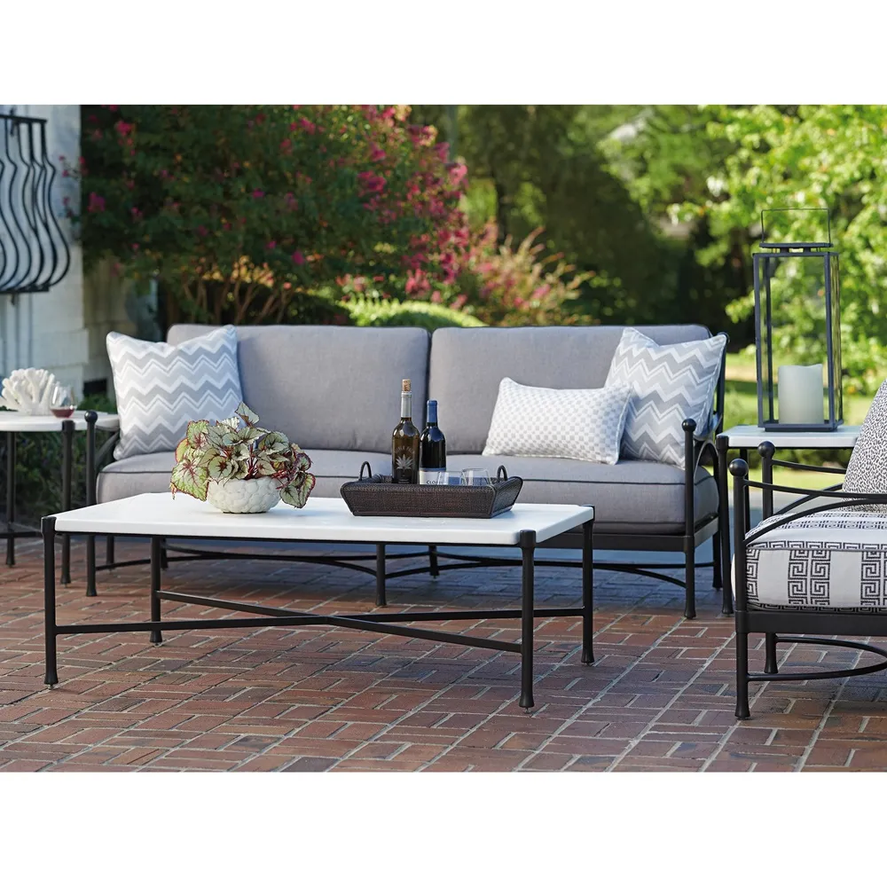 Pavlova Outdoor Coffee Table - Ivory, Stone