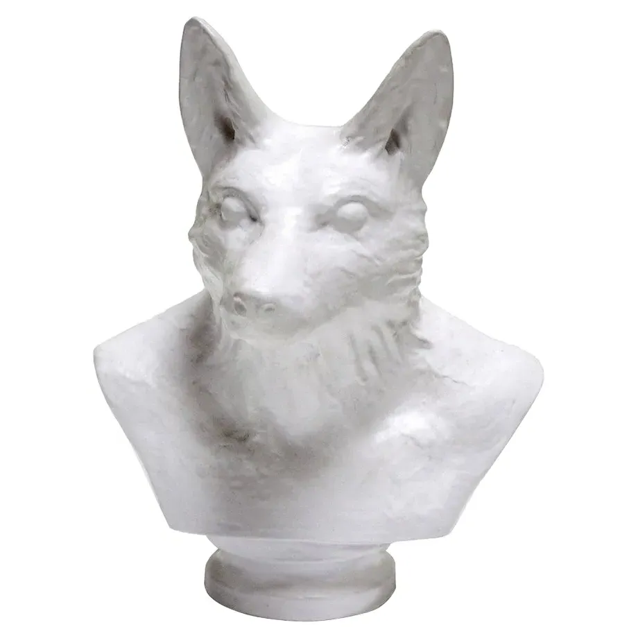 Pax Fox Bust - White, Resin image