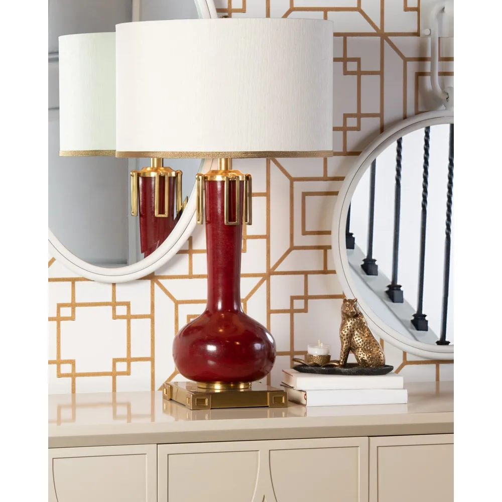 Paxton Leopard Votive Candleholder - Gold, Brass